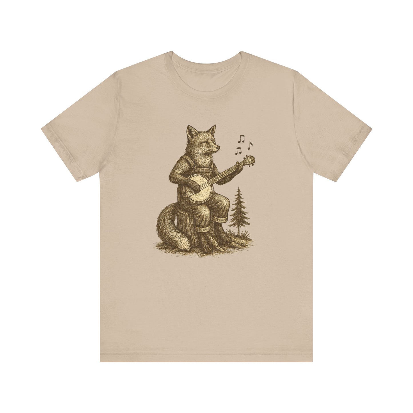 Rustic Fox Banjo T-Shirt