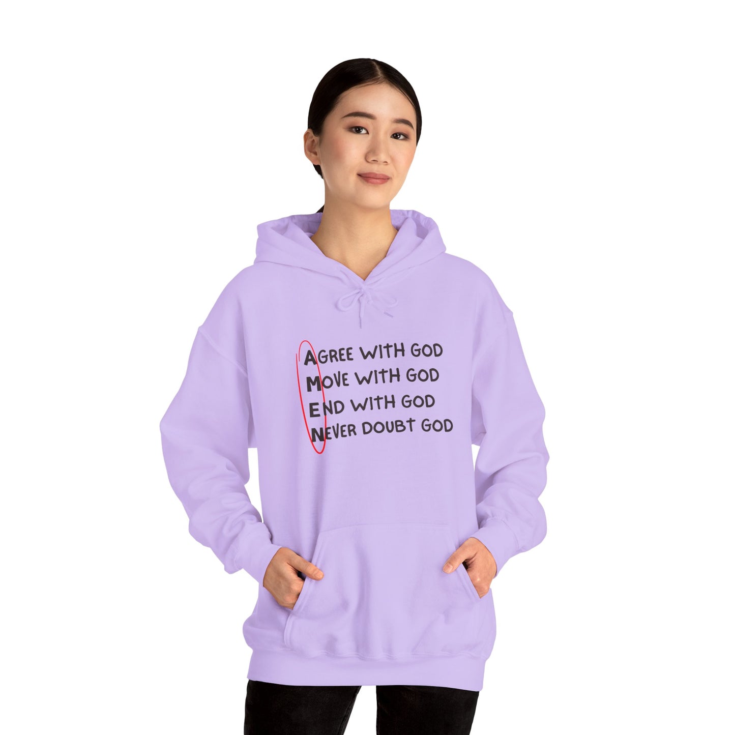 Faith-Inspired Women’s Hooded Sweatshirt