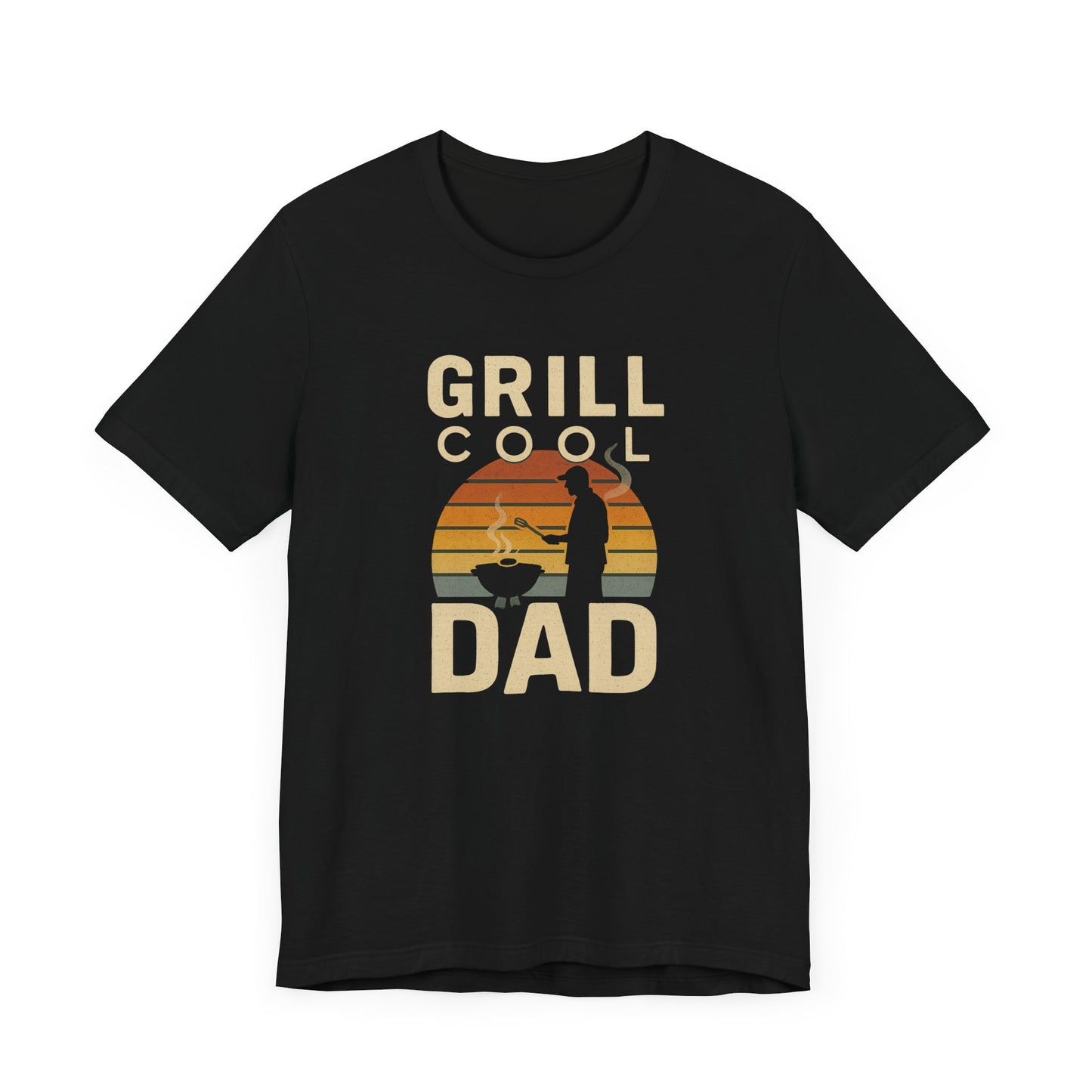 Grill Cool Dad Tee, Gift for Dads, Father's Day Apparel, Summer BBQ Shirts, Unisex Short Sleeve T-Shirt, Fun Dad Gift