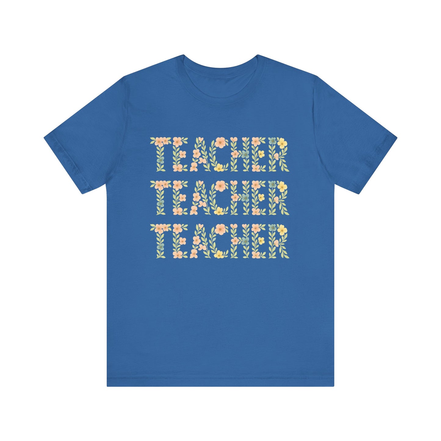 Floral Teacher T-Shirt