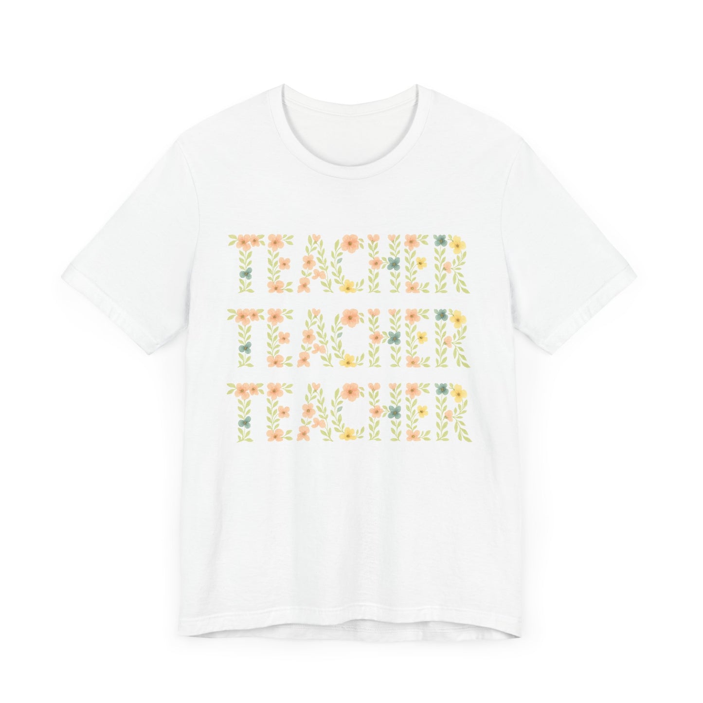 Floral Teacher T-Shirt