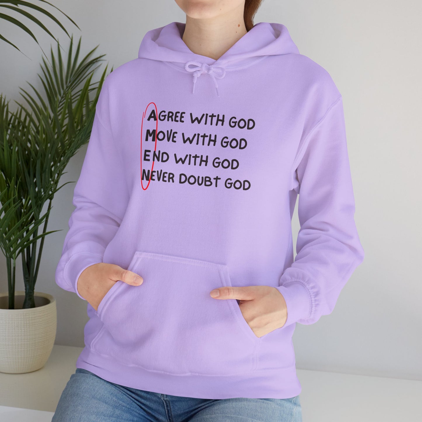 Faith-Inspired Women’s Hooded Sweatshirt