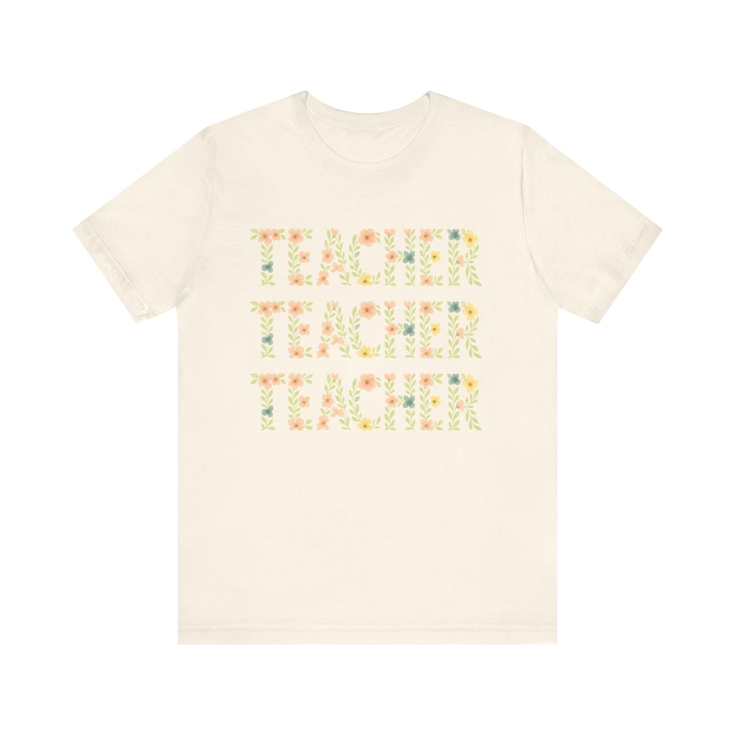 Floral Teacher T-Shirt
