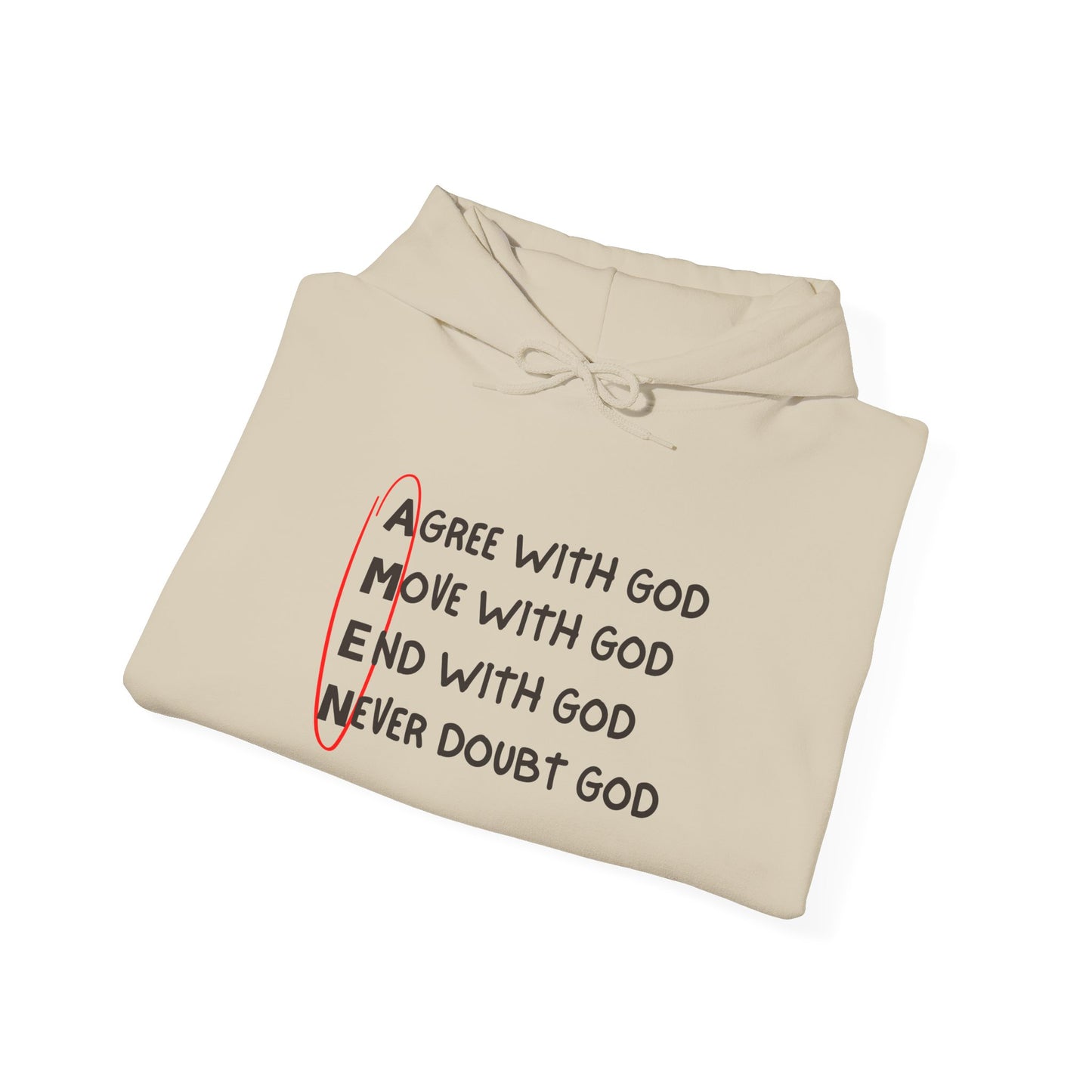 Faith-Inspired Women’s Hooded Sweatshirt