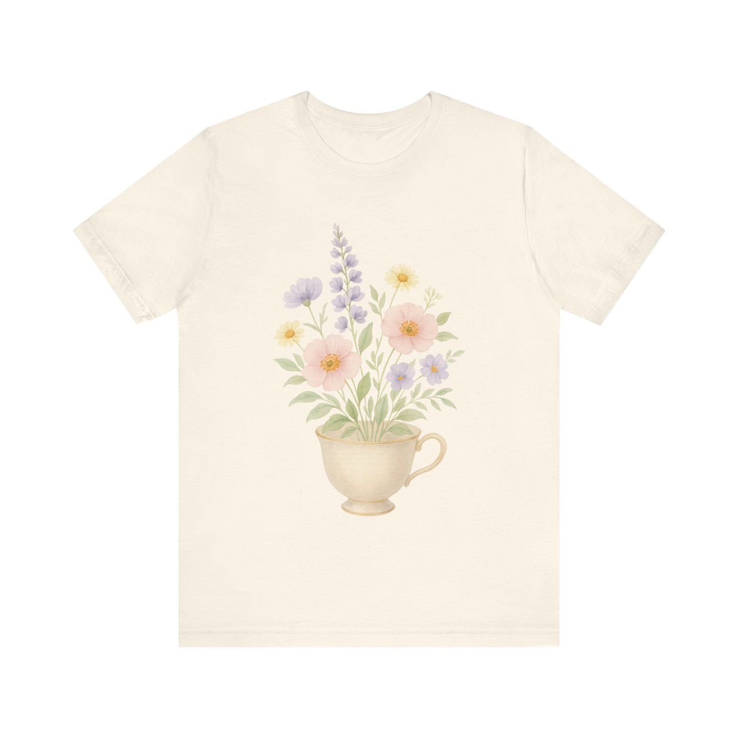 Floral Tea Cup T-Shirt