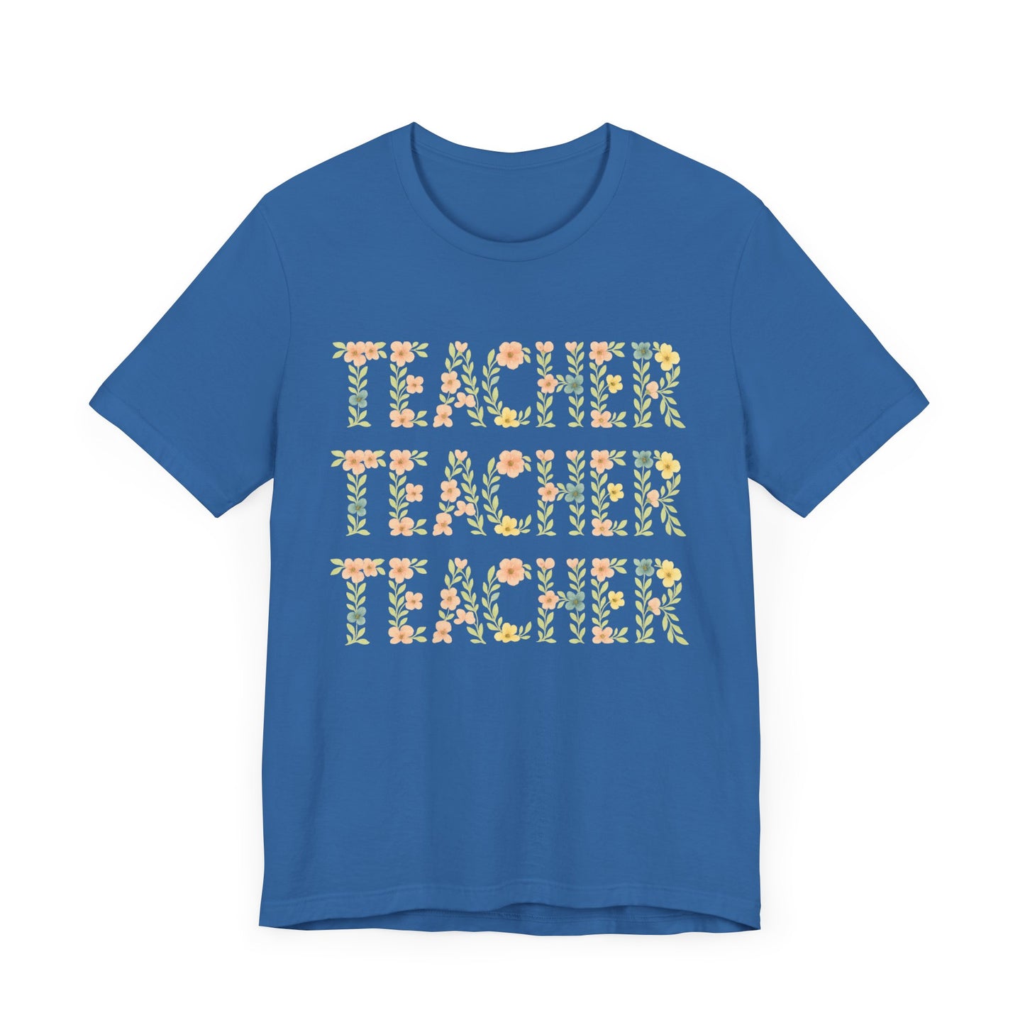 Floral Teacher T-Shirt