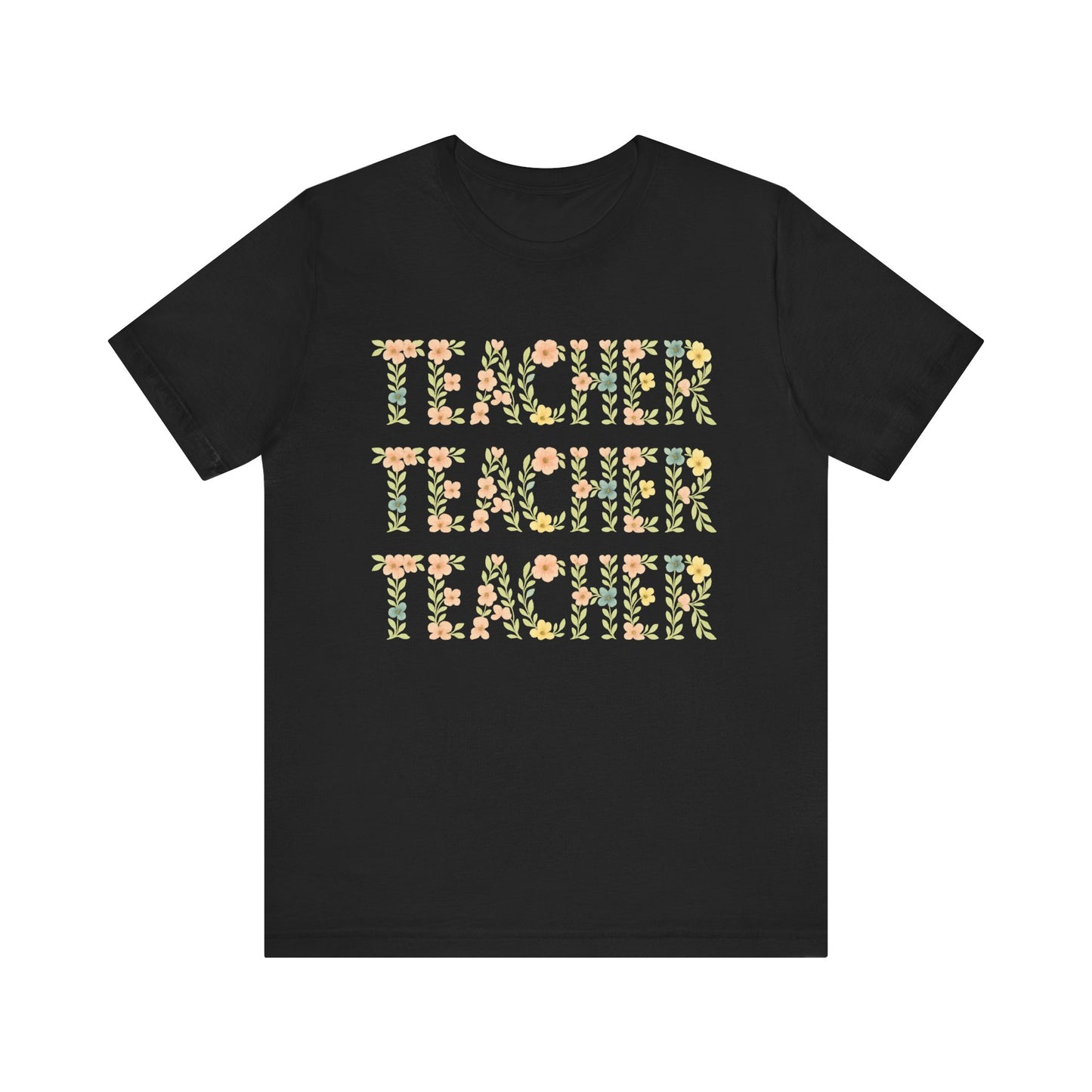 Floral Teacher T-Shirt