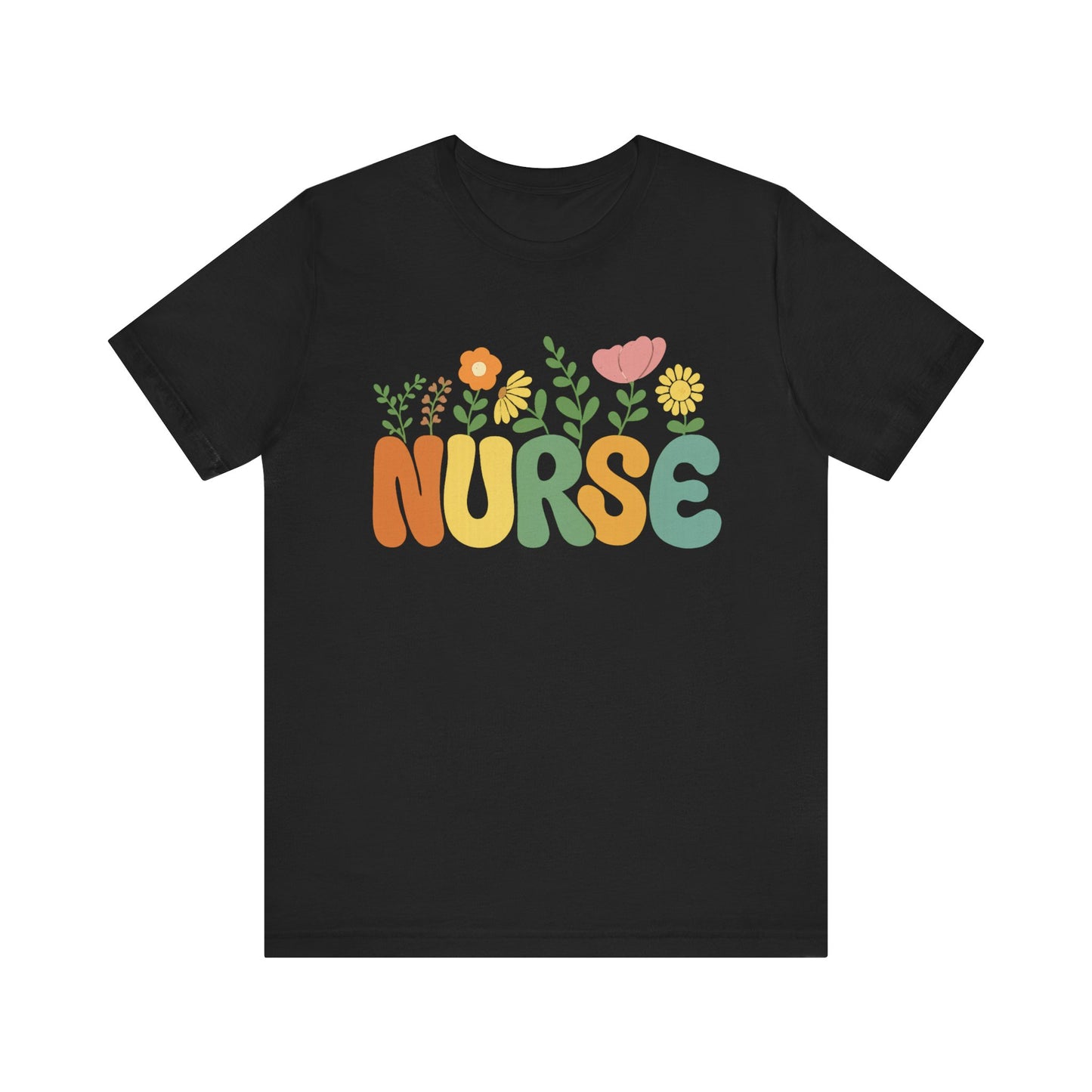Floral Nurse T-Shirt