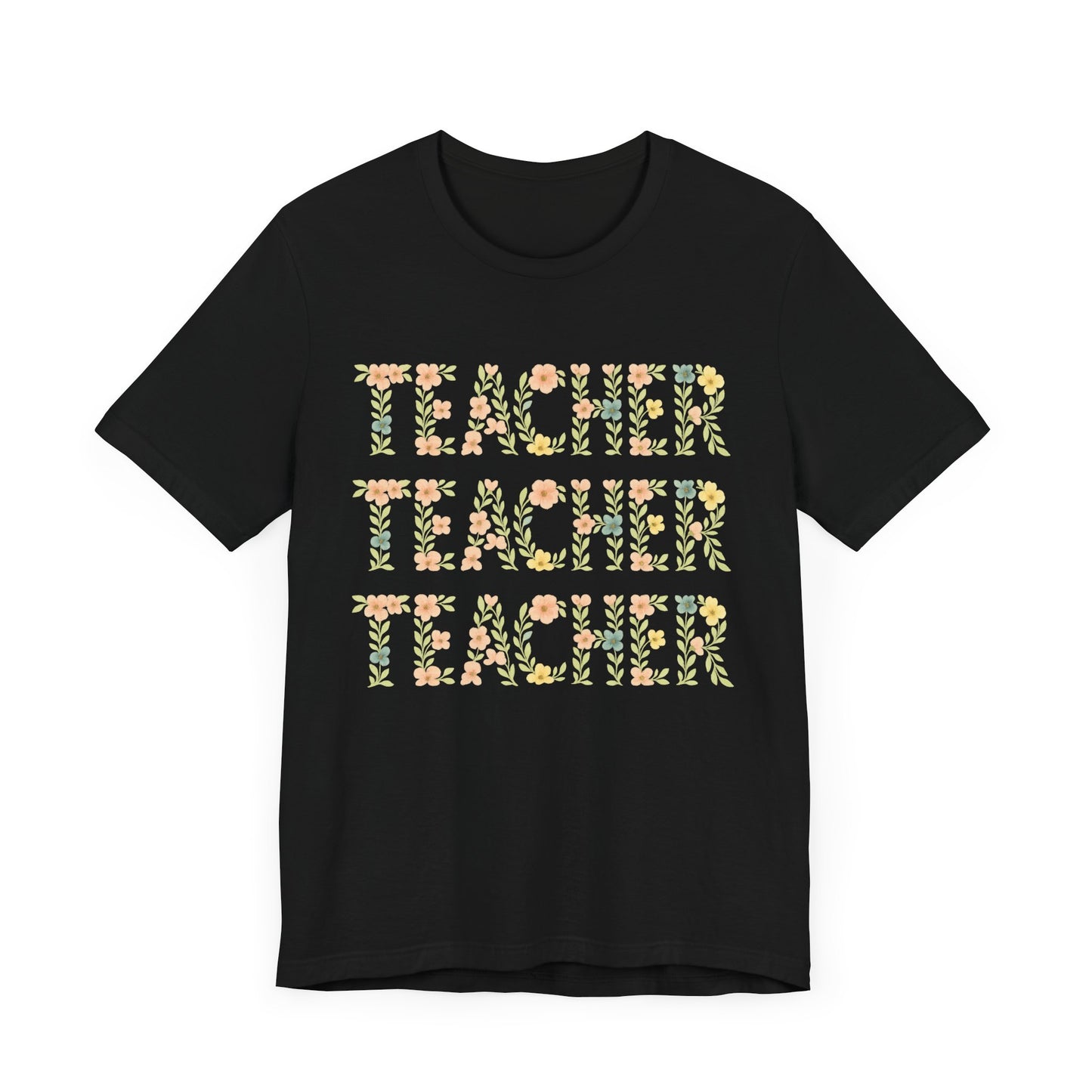 Floral Teacher T-Shirt