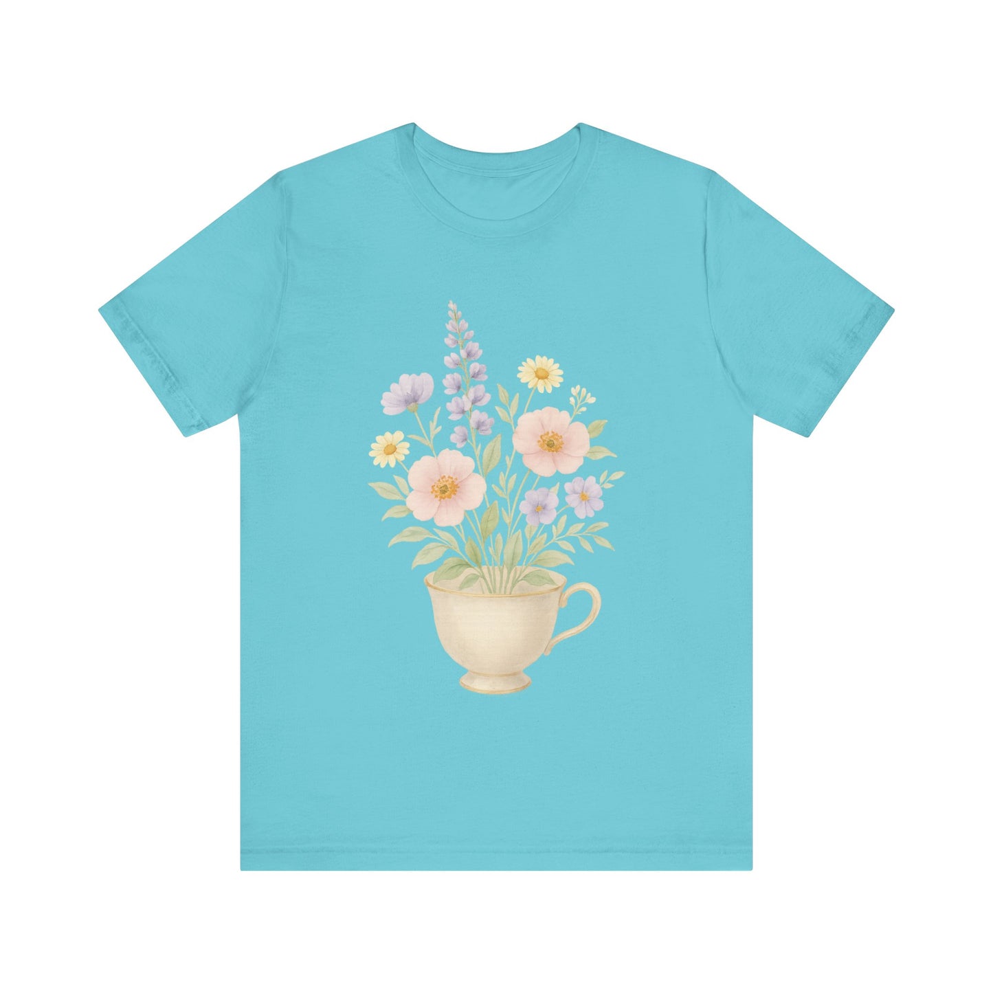 Floral Tea Cup T-Shirt