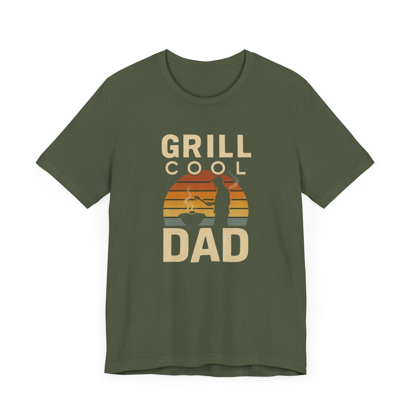 Grill Cool Dad Tee, Gift for Dads, Father's Day Apparel, Summer BBQ Shirts, Unisex Short Sleeve T-Shirt, Fun Dad Gift