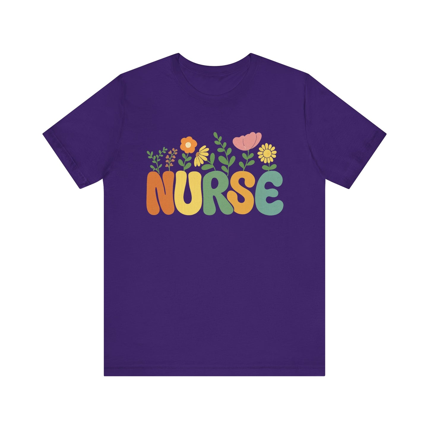 Floral Nurse T-Shirt