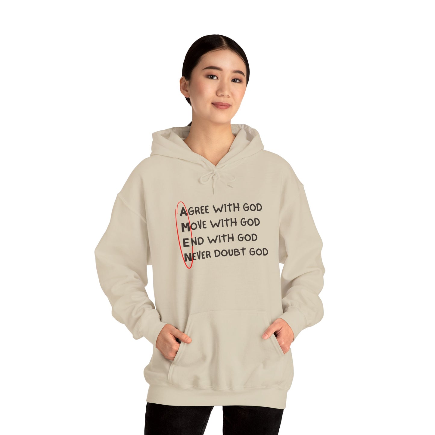 Faith-Inspired Women’s Hooded Sweatshirt