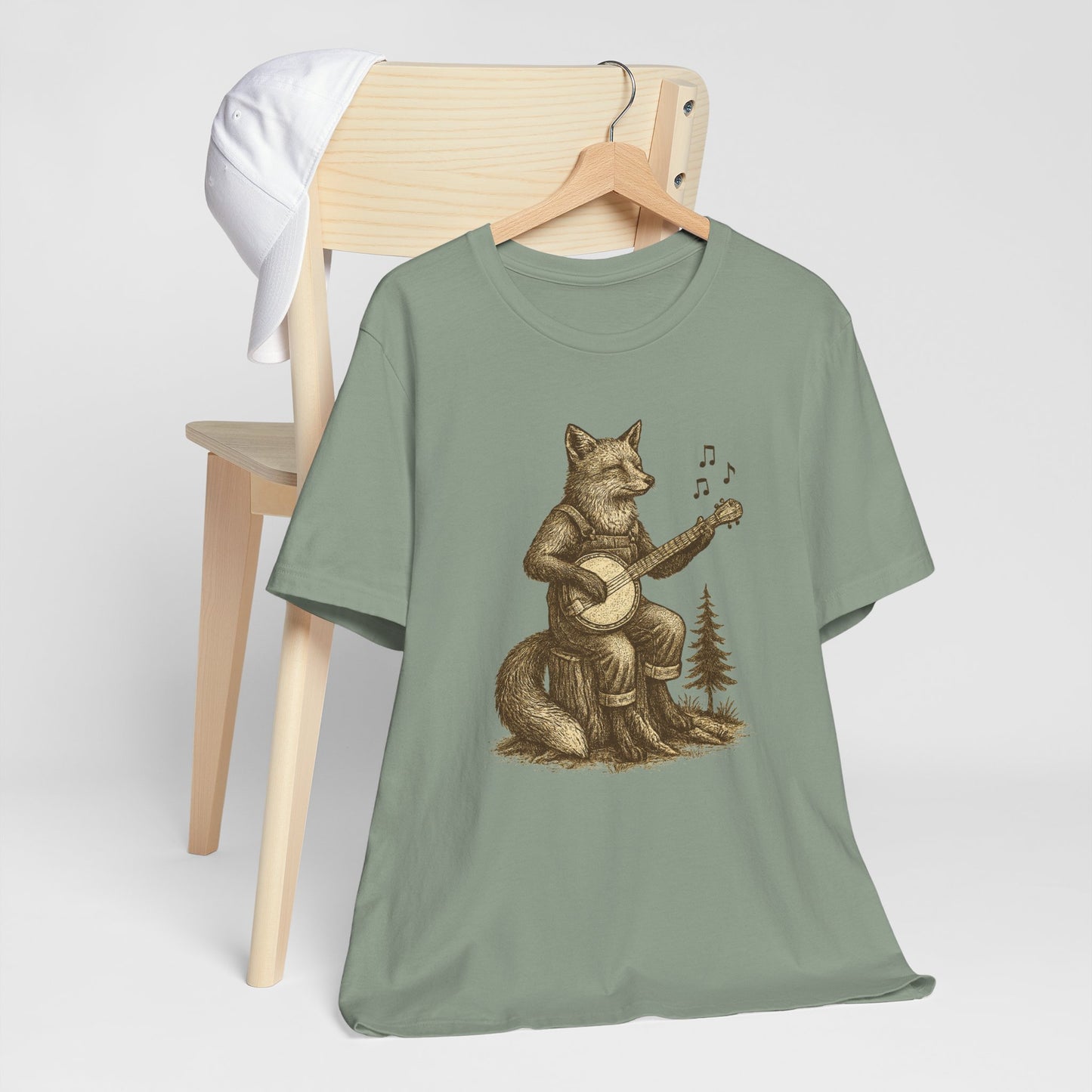 Rustic Fox Banjo T-Shirt