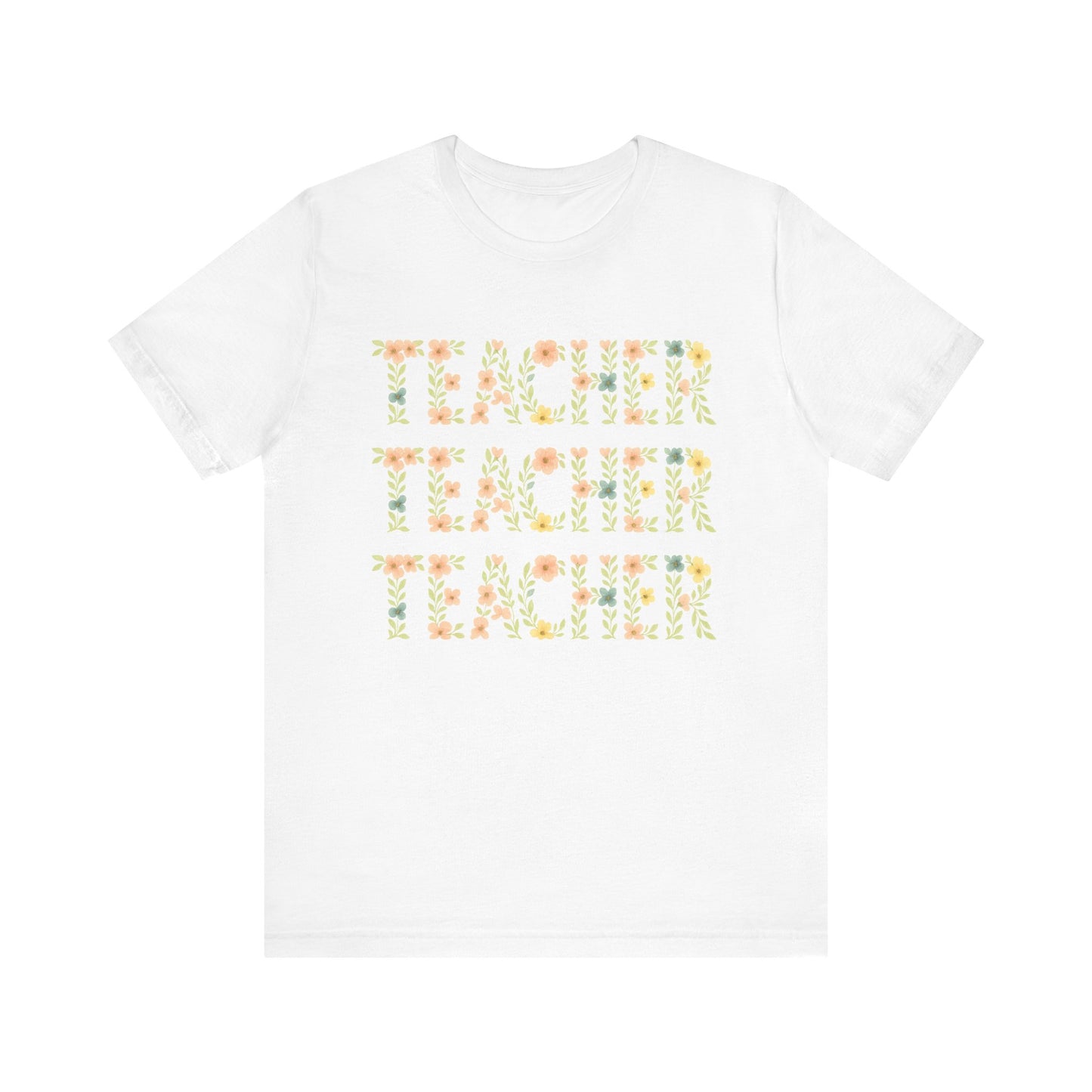 Floral Teacher T-Shirt