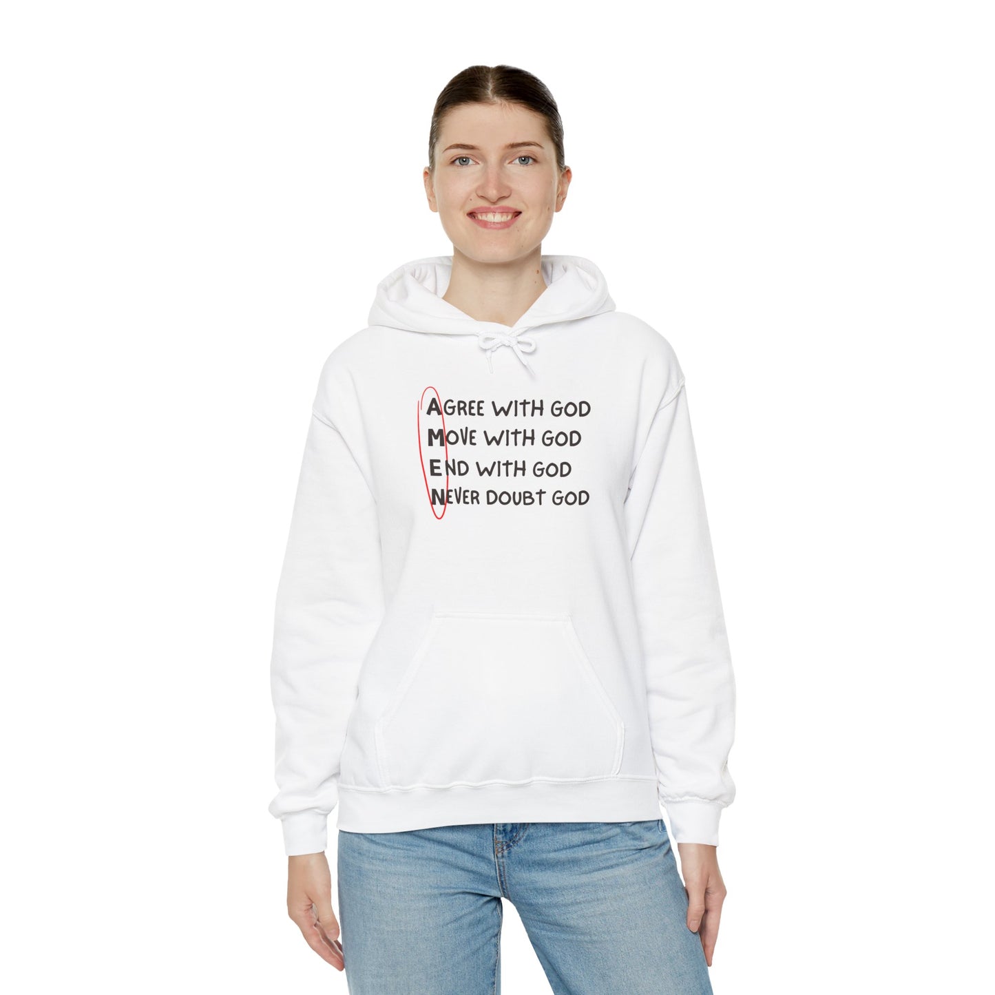 Faith-Inspired Women’s Hooded Sweatshirt
