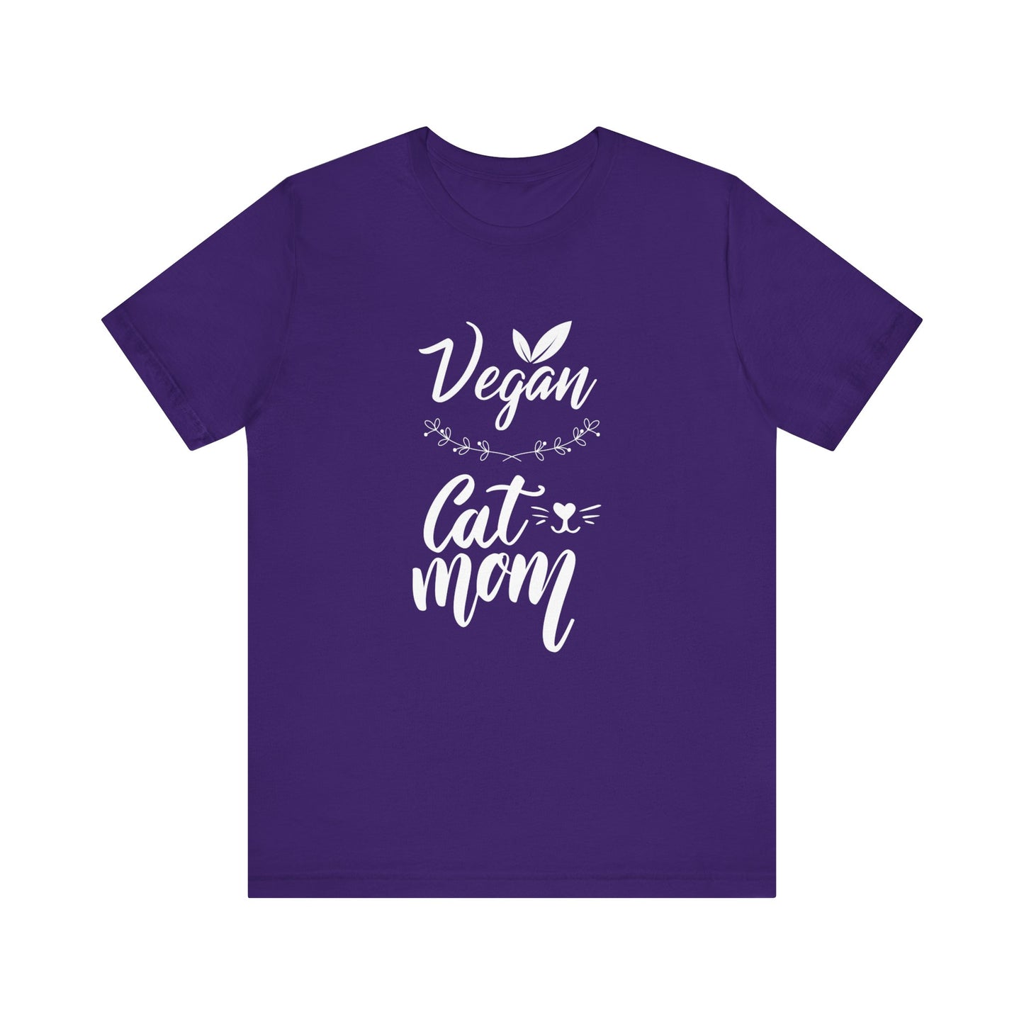 Vegan Cat Mom T-Shirt – Proud Plant-Based Cat Lover Tee