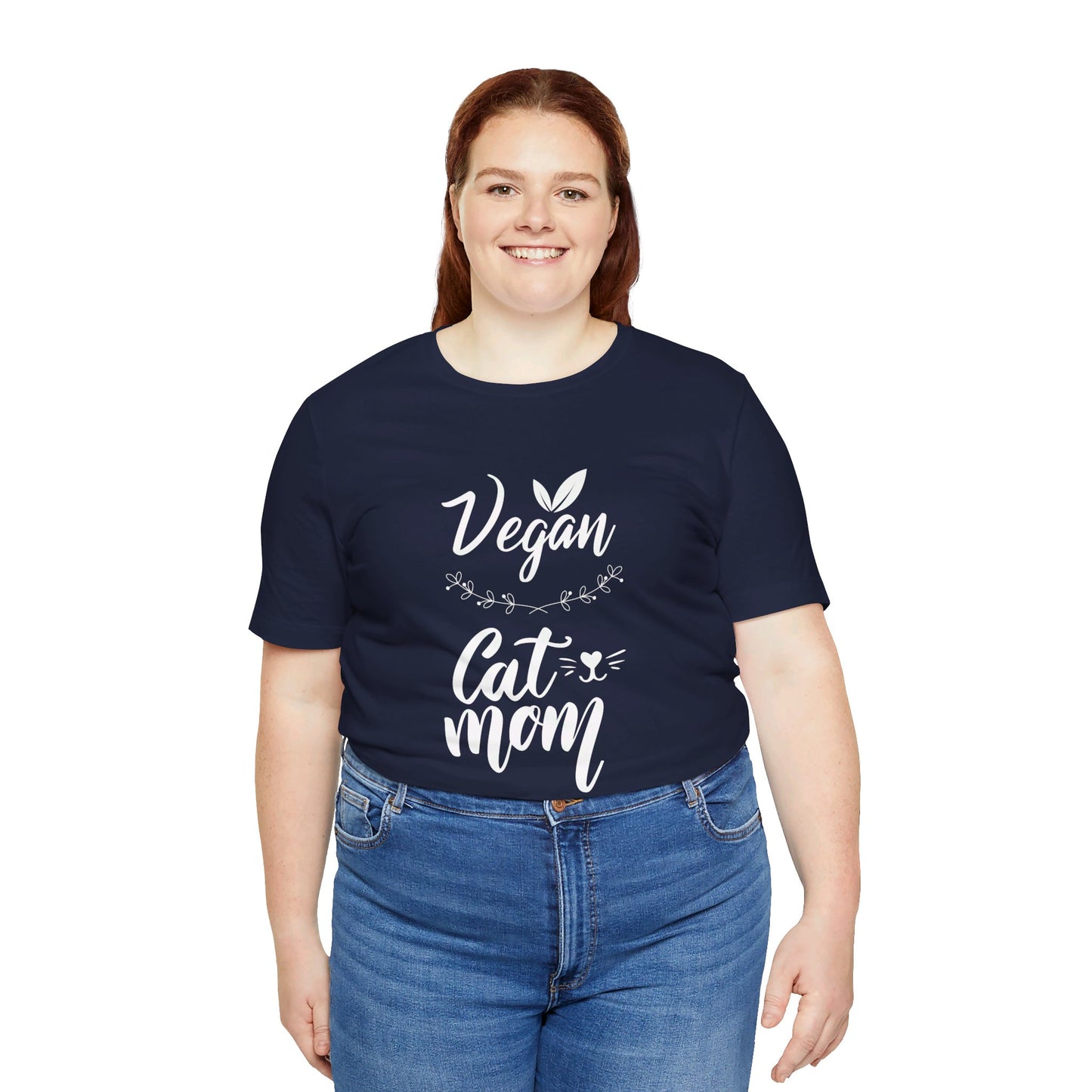 Vegan Cat Mom T-Shirt – Proud Plant-Based Cat Lover Tee