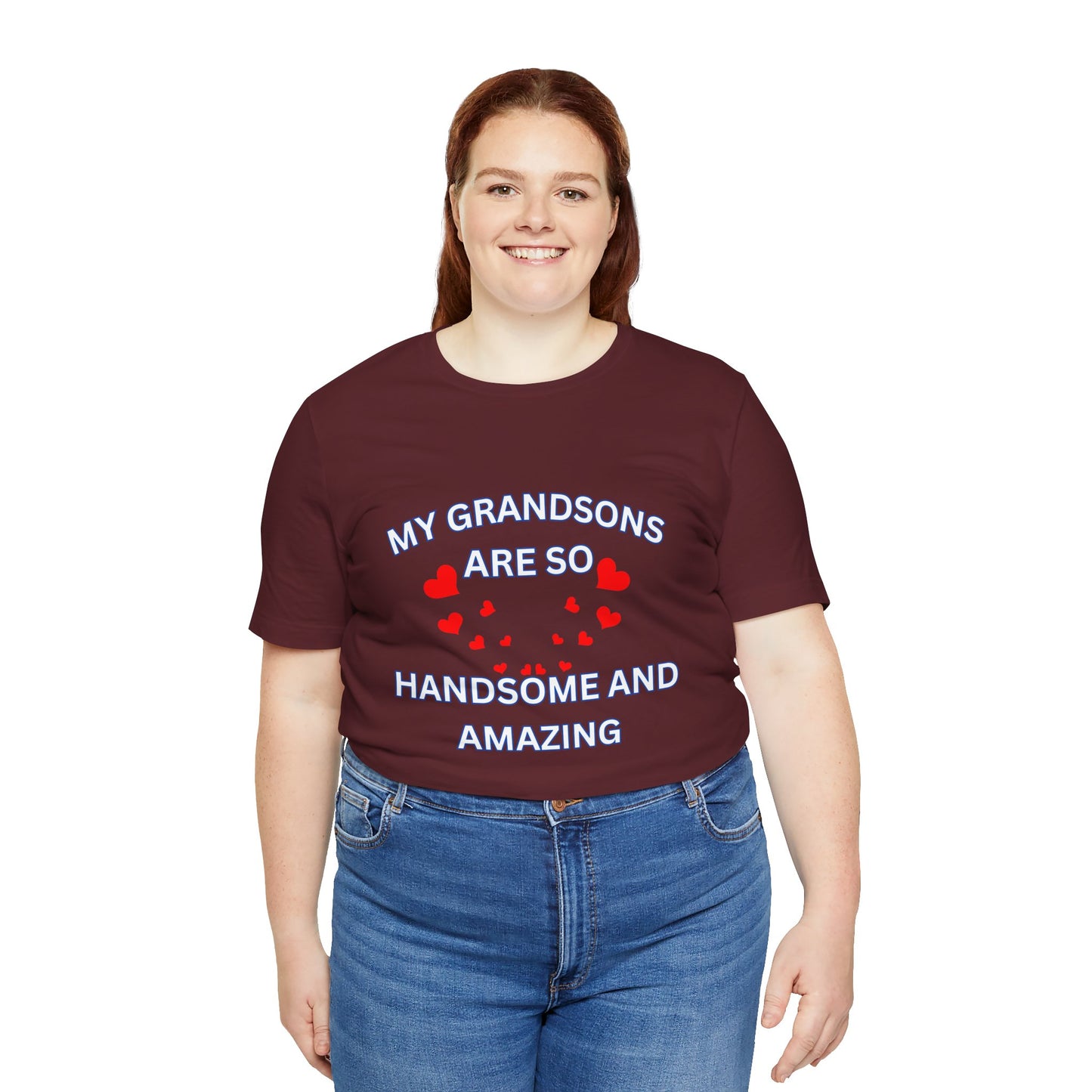 My Grandsons Are So Handsome and Amazing Unisex T-Shirt – Proud Grandparent Tee