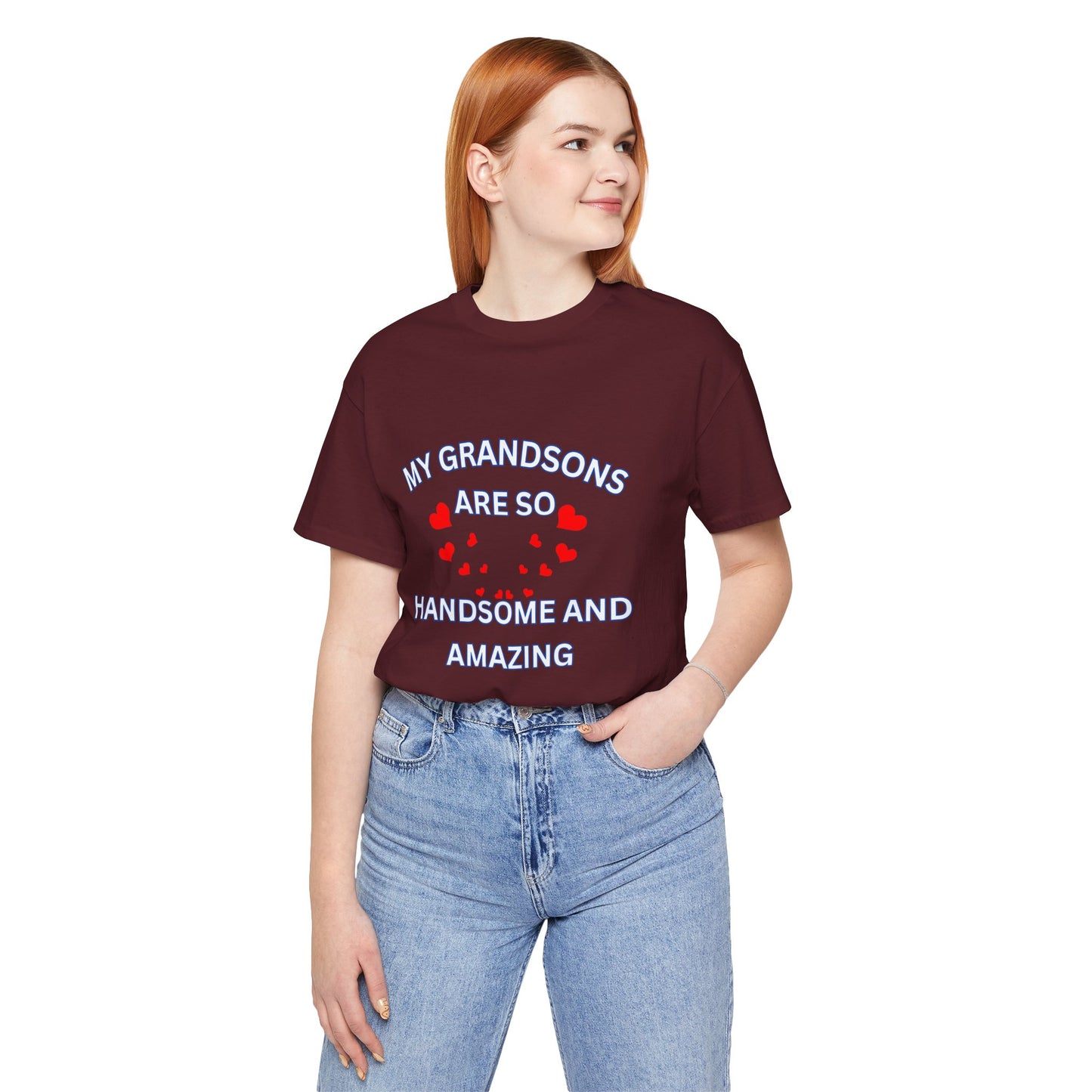 My Grandsons Are So Handsome and Amazing Unisex T-Shirt – Proud Grandparent Tee