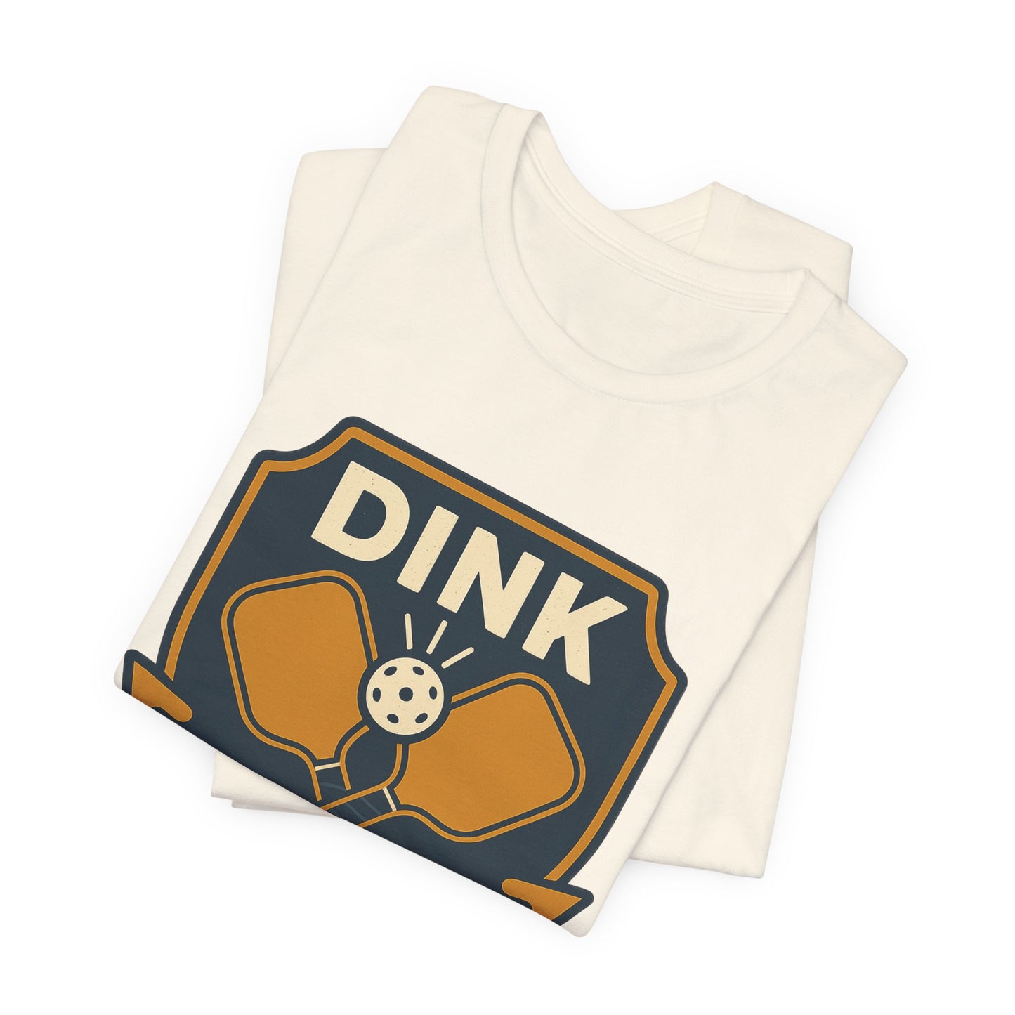DINK Responsibly™ Vintage Badge Pickleball T-Shirt
