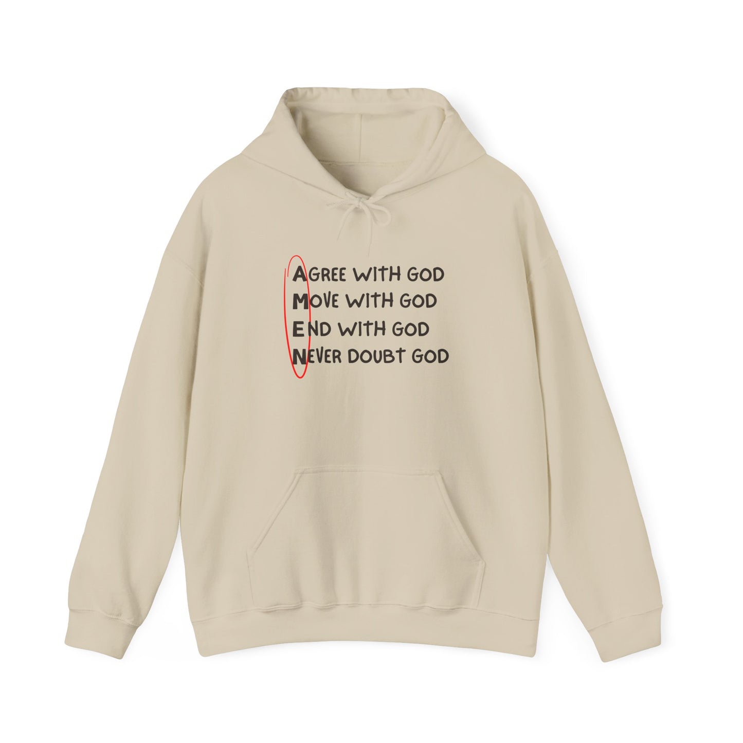 Faith-Inspired Women’s Hooded Sweatshirt