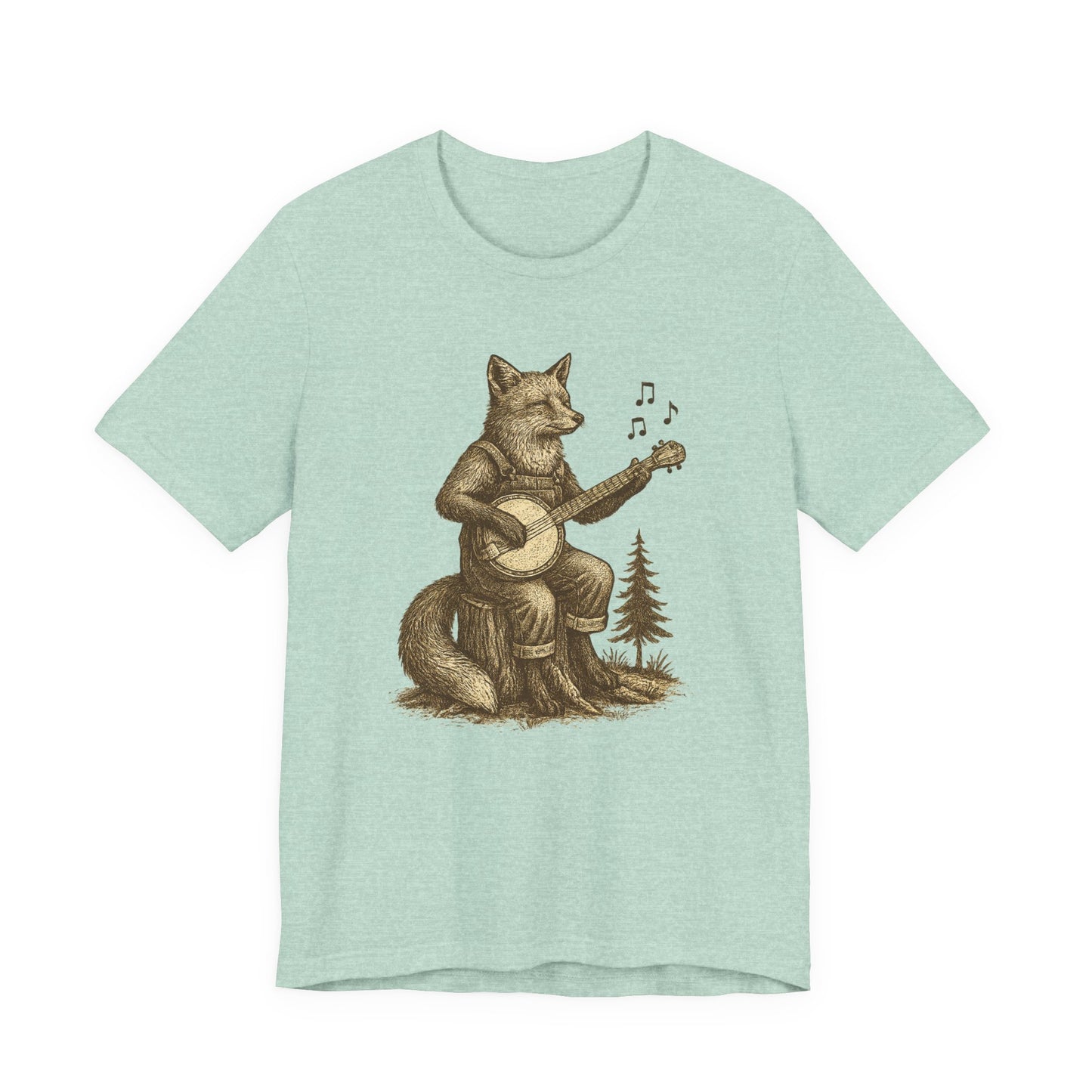 Rustic Fox Banjo T-Shirt