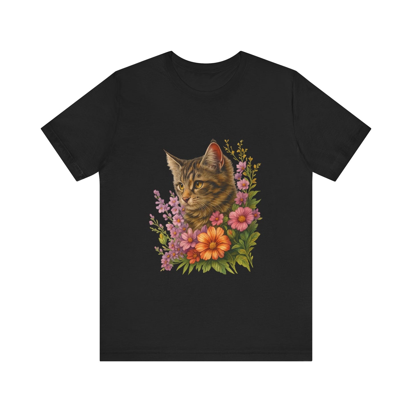 Floral Cat T-Shirt