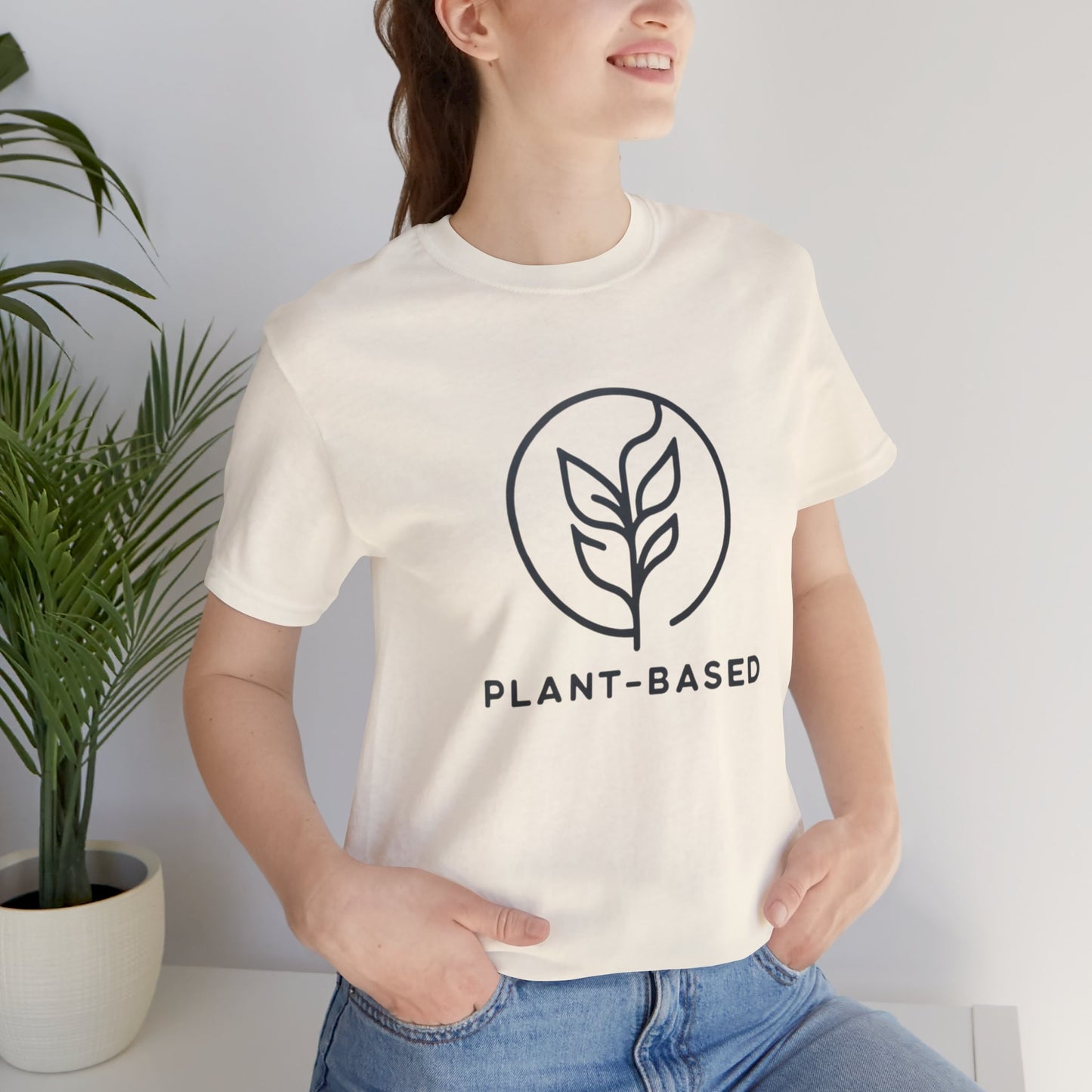 Plant-Based Minimalist Unisex Tee: Eco-Conscious, Stylish Comfort - Embrace Nature with Every Wear