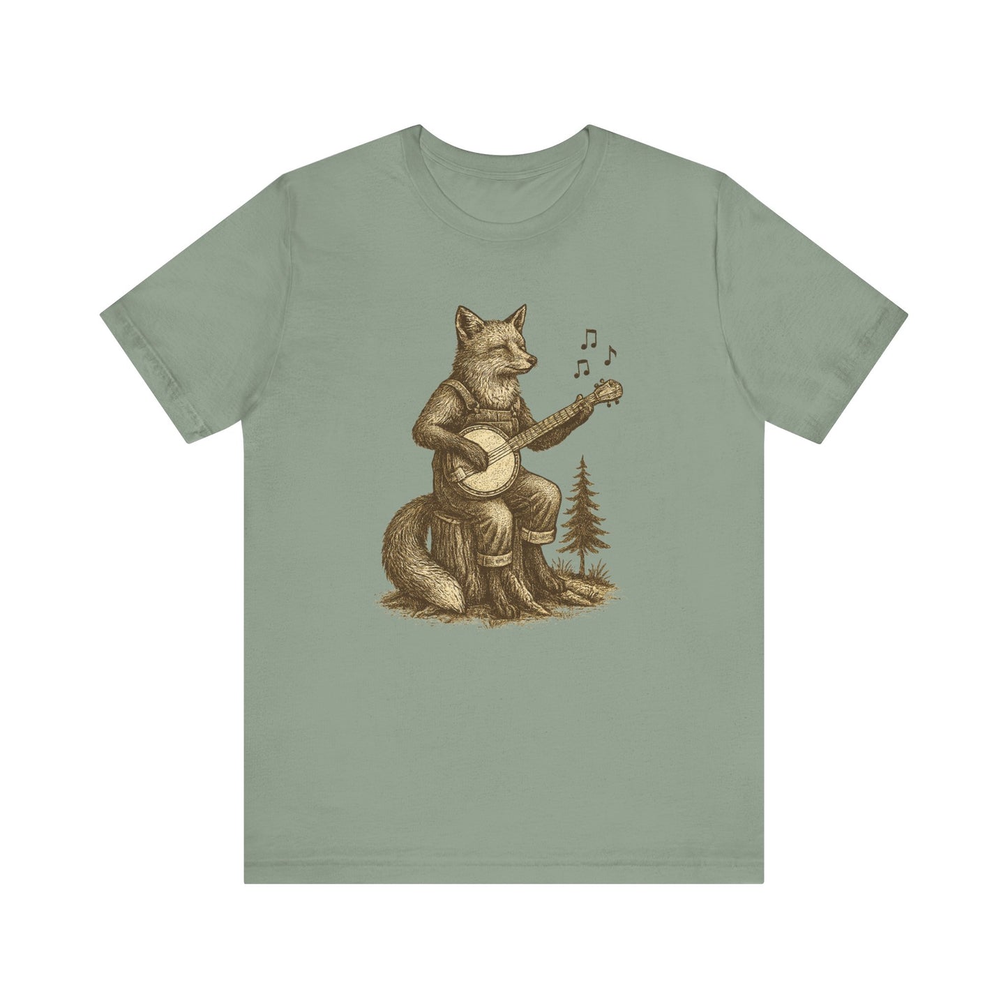 Rustic Fox Banjo T-Shirt