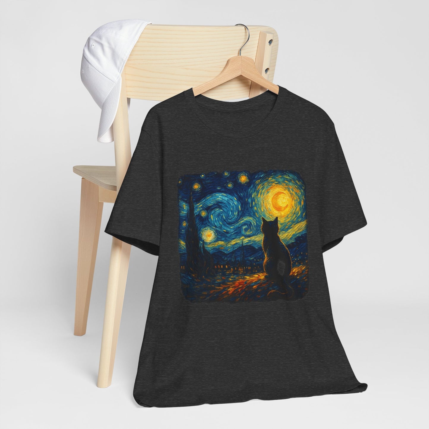 Starry Night Cat T-Shirt