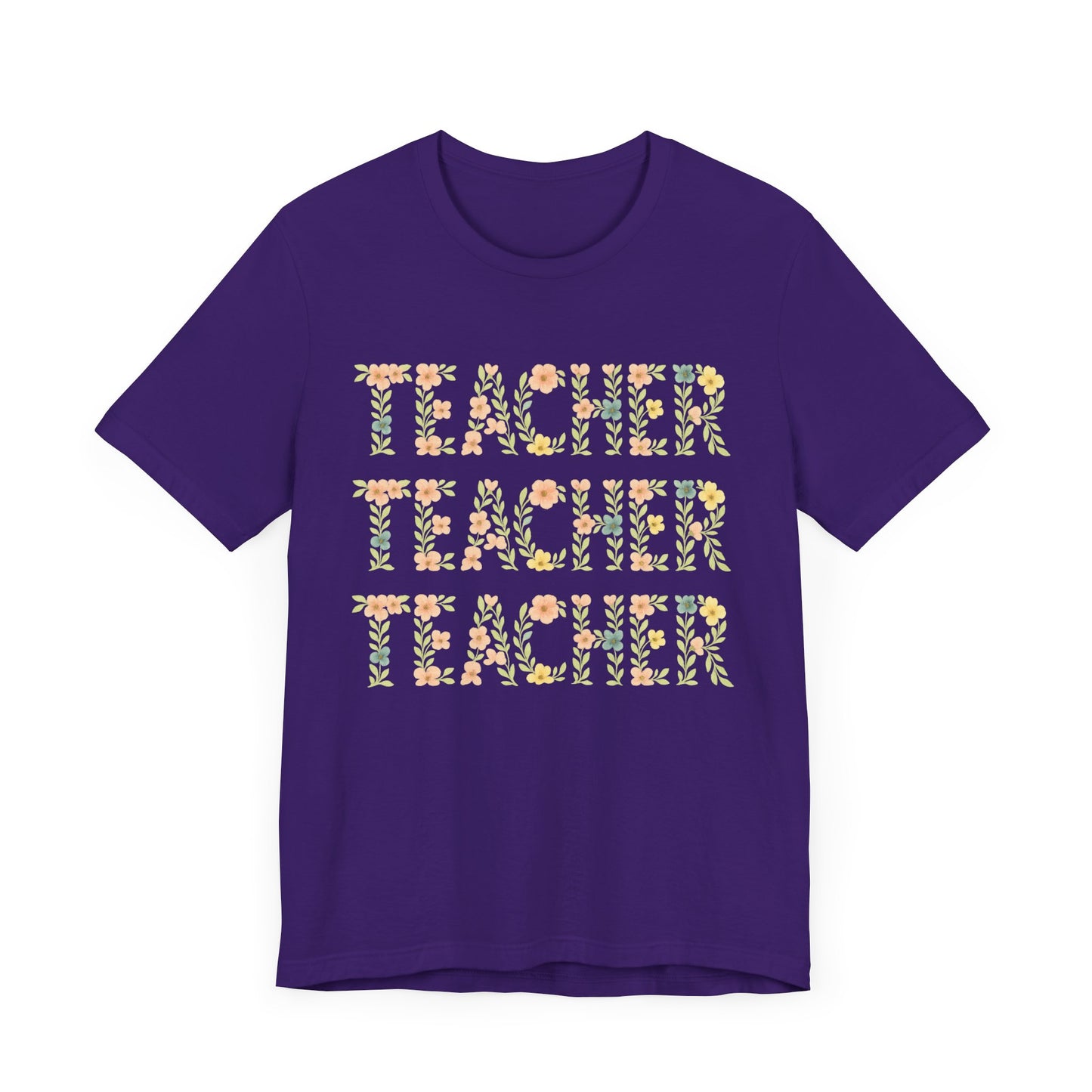 Floral Teacher T-Shirt