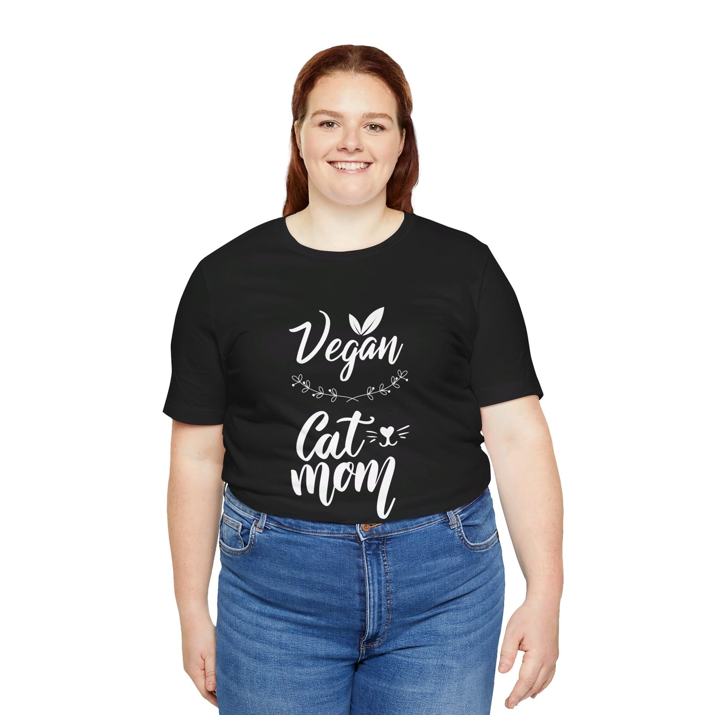 Vegan Cat Mom T-Shirt – Proud Plant-Based Cat Lover Tee