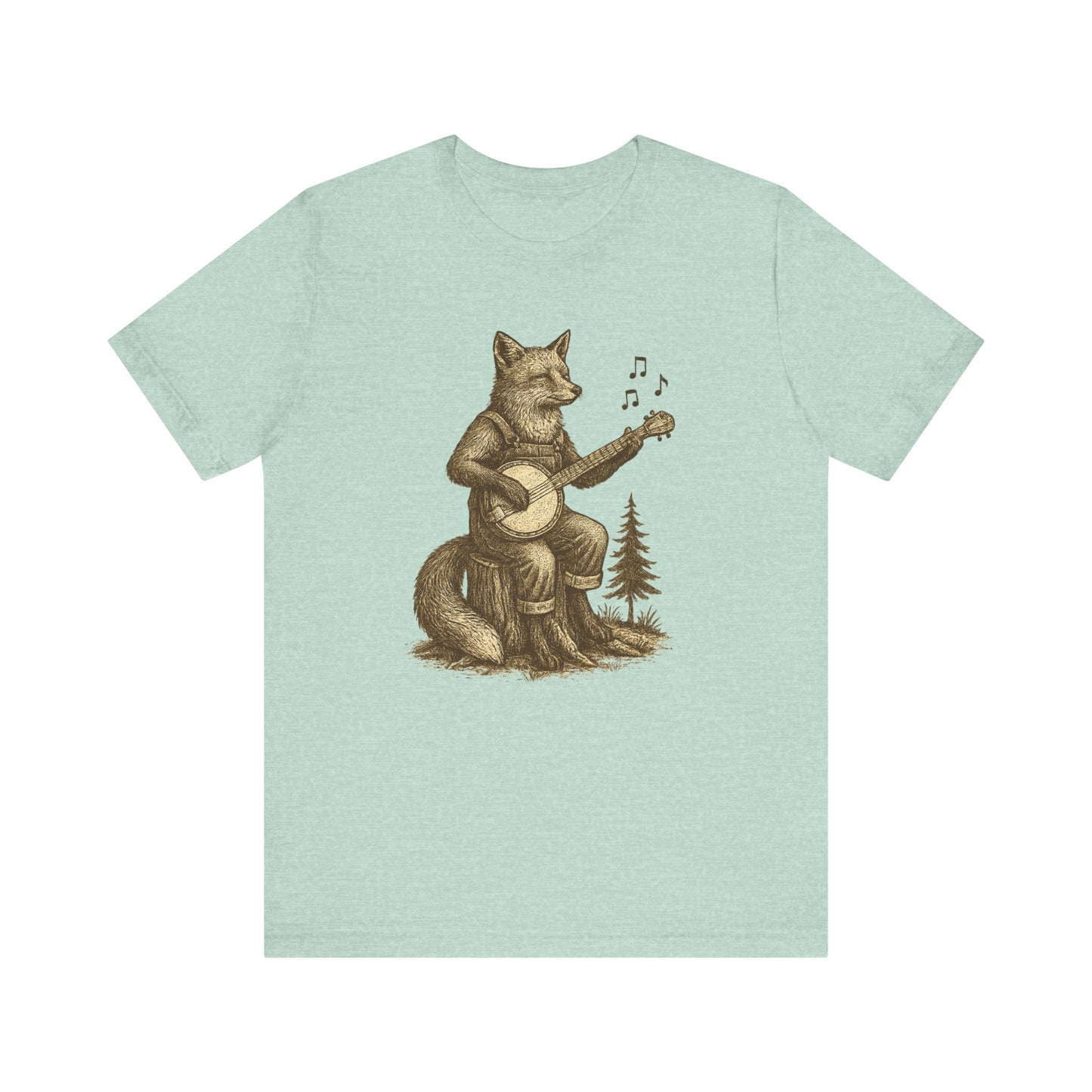 Rustic Fox Banjo T-Shirt