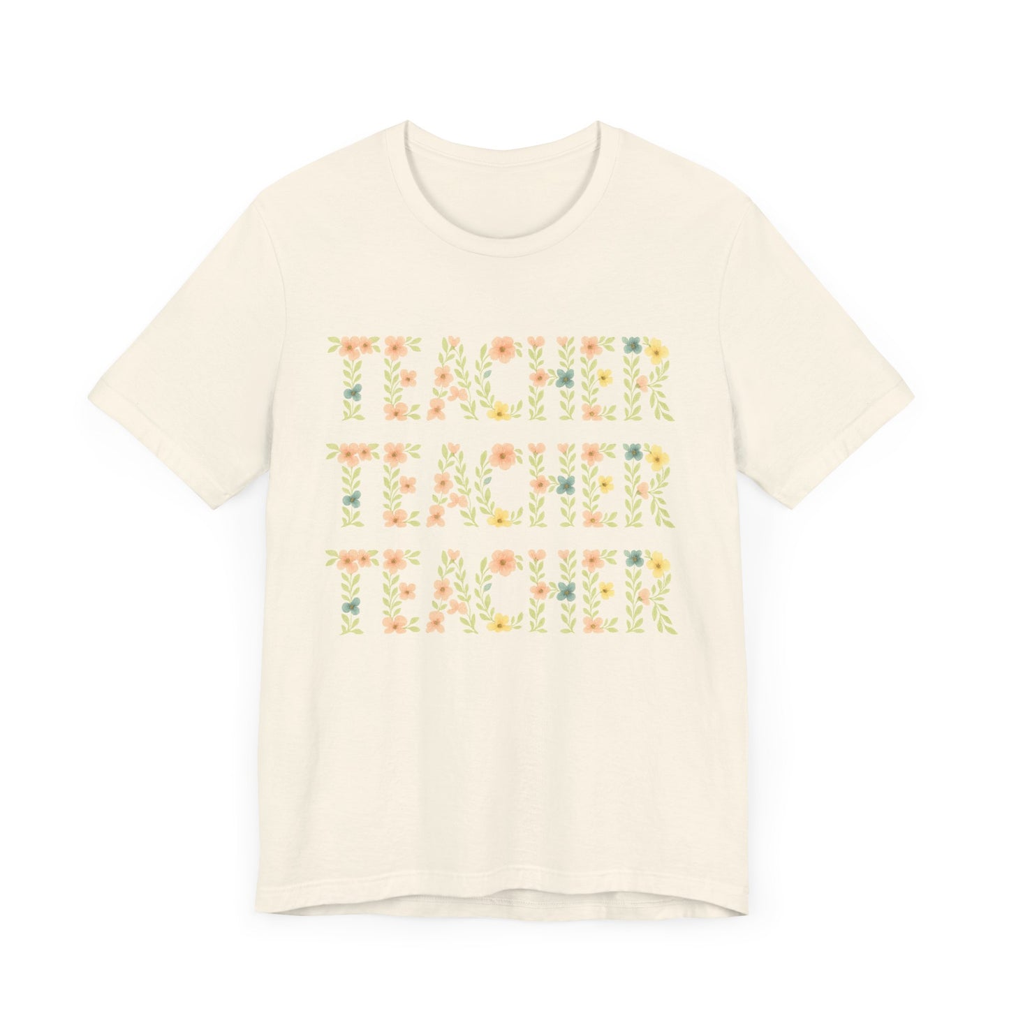 Floral Teacher T-Shirt