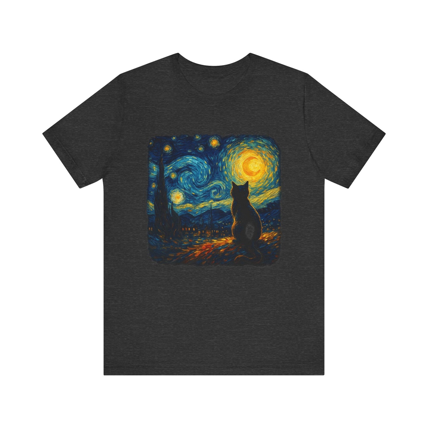 Starry Night Cat T-Shirt