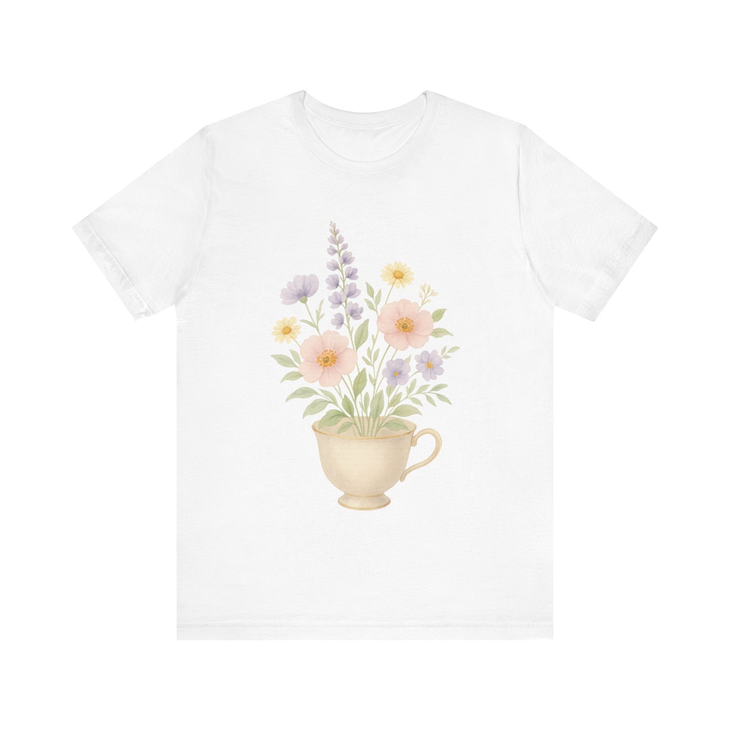 Floral Tea Cup T-Shirt