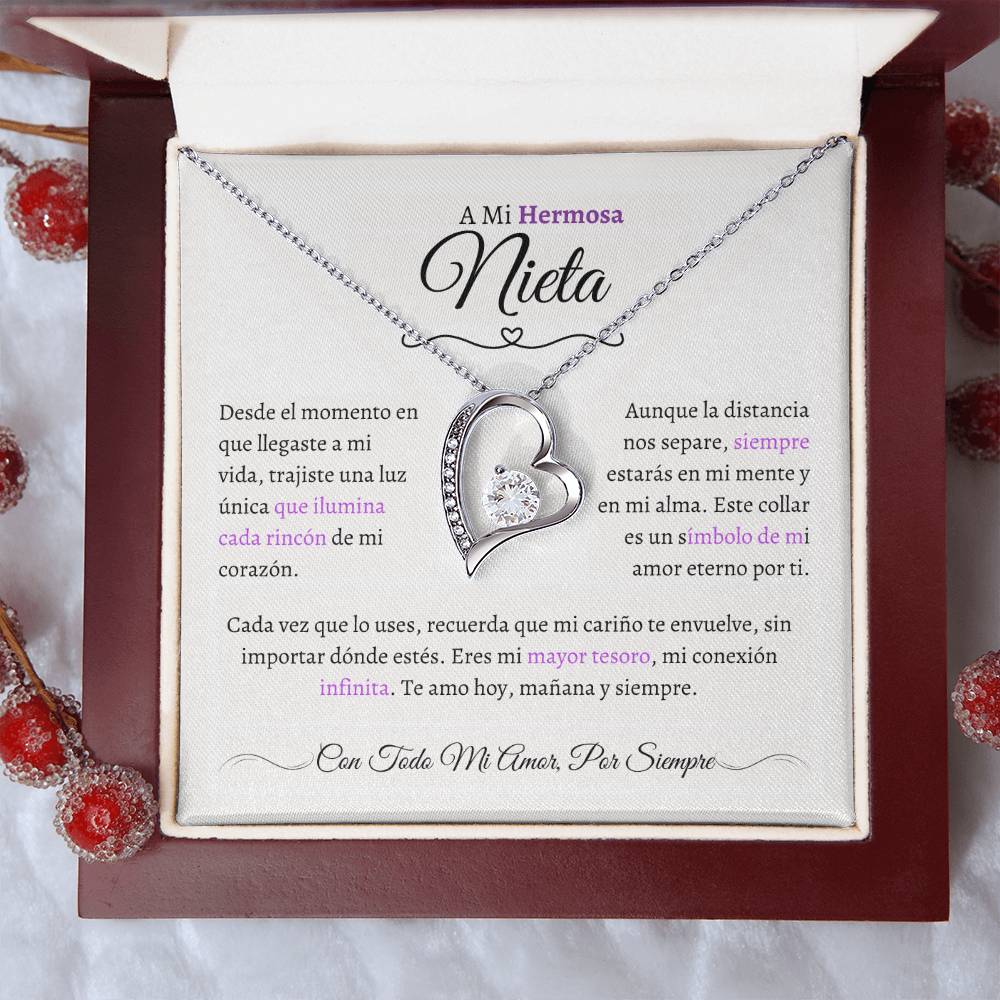 Regalo para Nieta - El Capítulo Más Hermoso - Collar Nudo de Amor