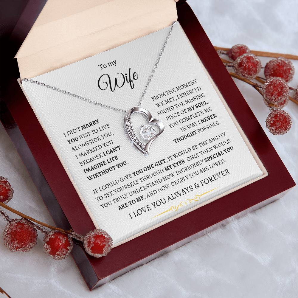 To My Wife - You Complete Me Forever Necklace