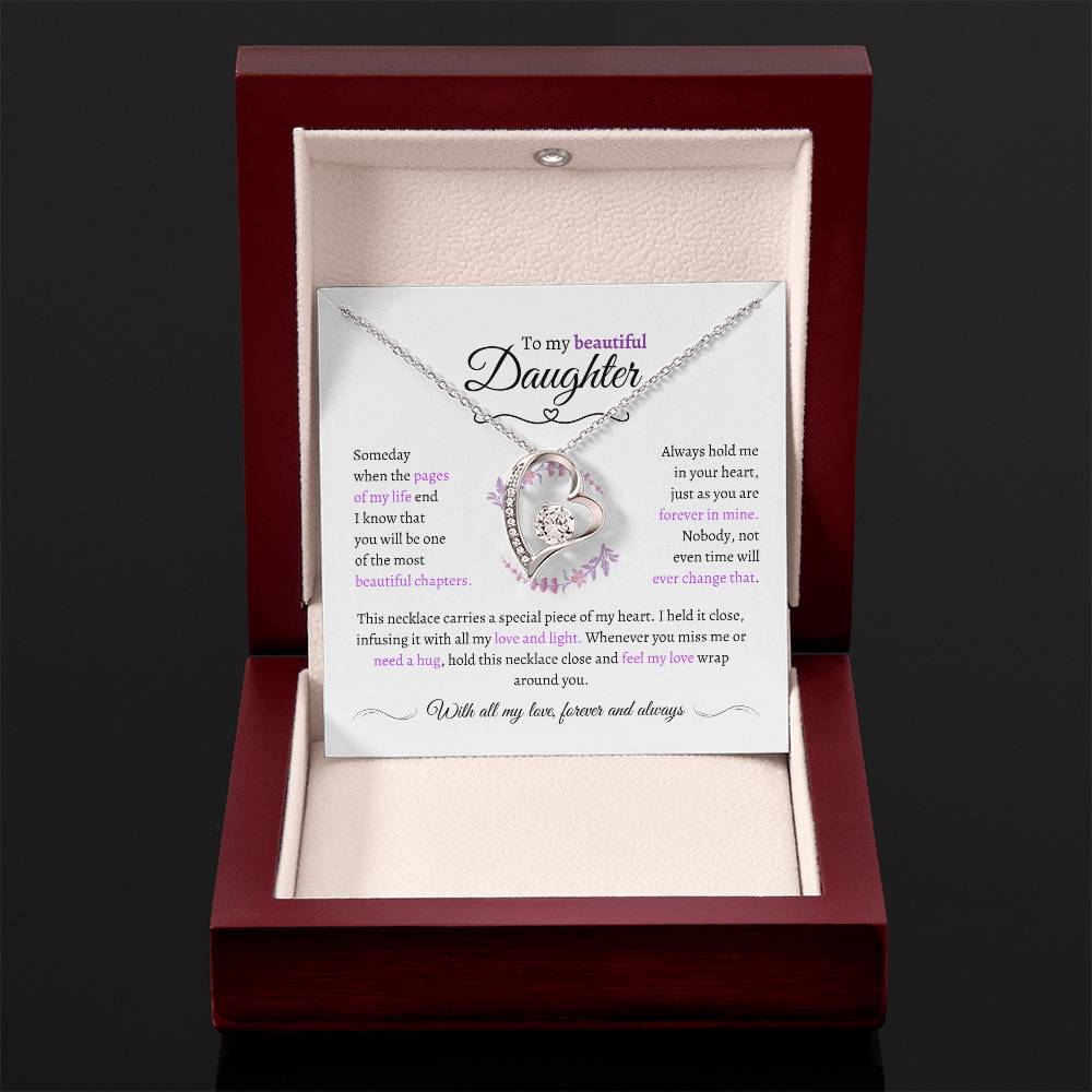 Beautiful Daughter Gift - Most Beautiful Chapter - Love Knot Necklace