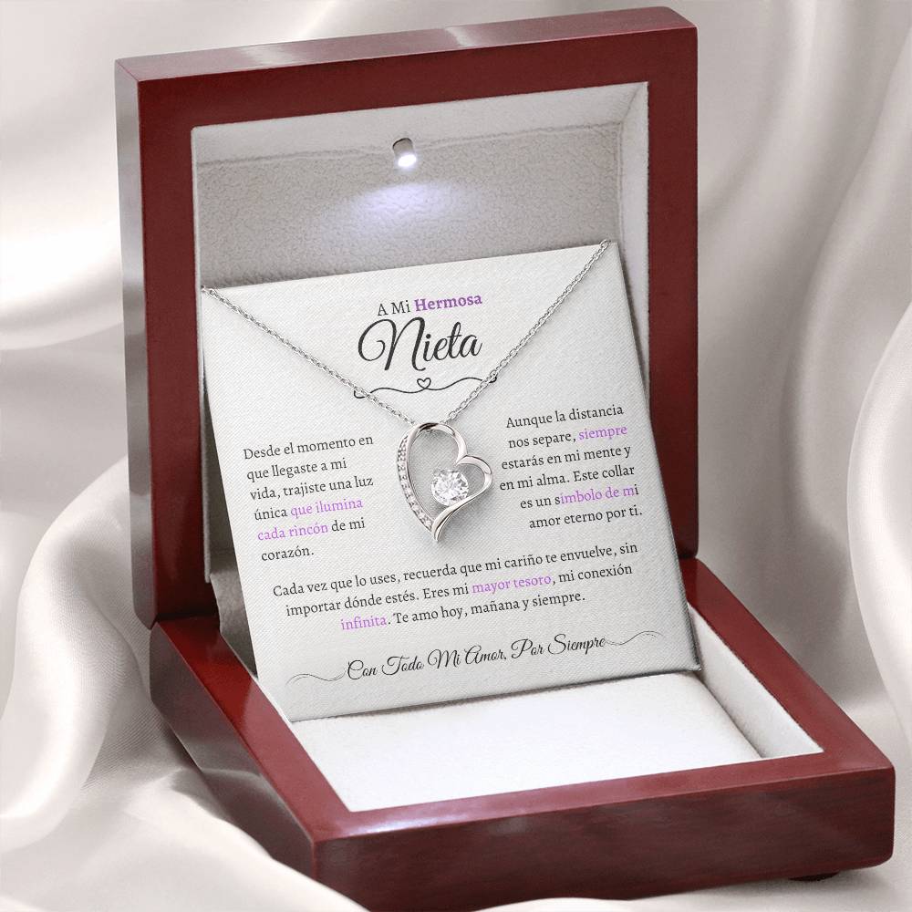 Regalo para Nieta - El Capítulo Más Hermoso - Collar Nudo de Amor
