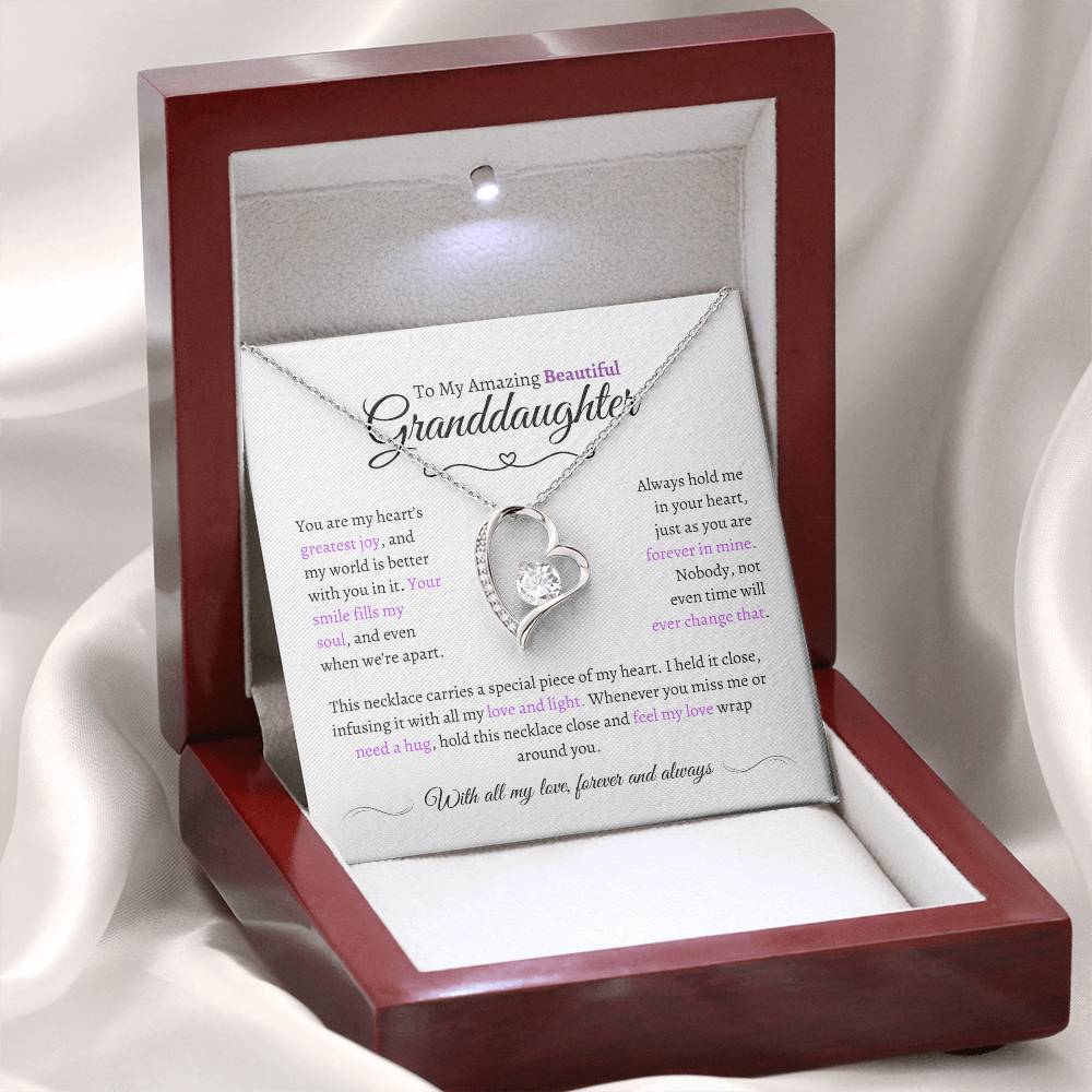 Beautiful Granddaughter Gift - Most Beautiful Chapter - Love Knot Necklace