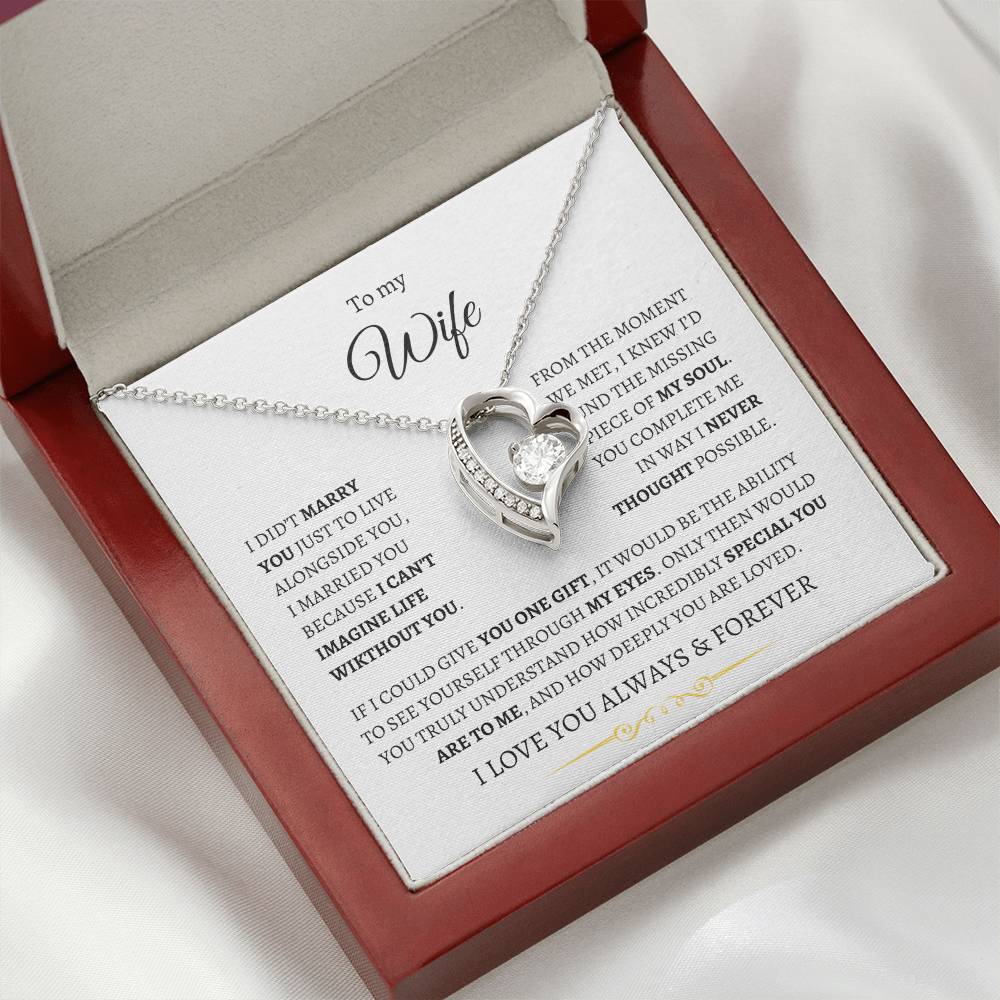 To My Wife - You Complete Me Forever Necklace