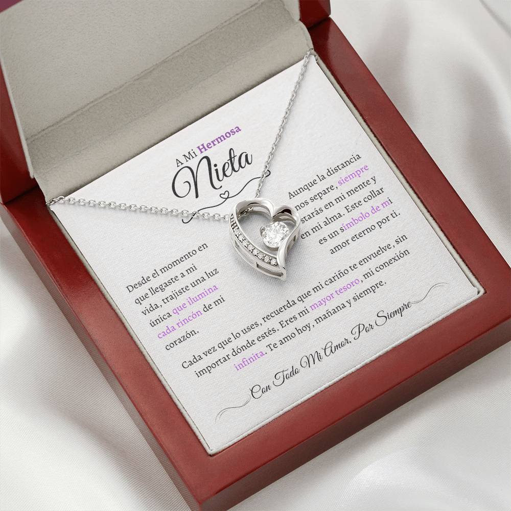 Regalo para Nieta - El Capítulo Más Hermoso - Collar Nudo de Amor