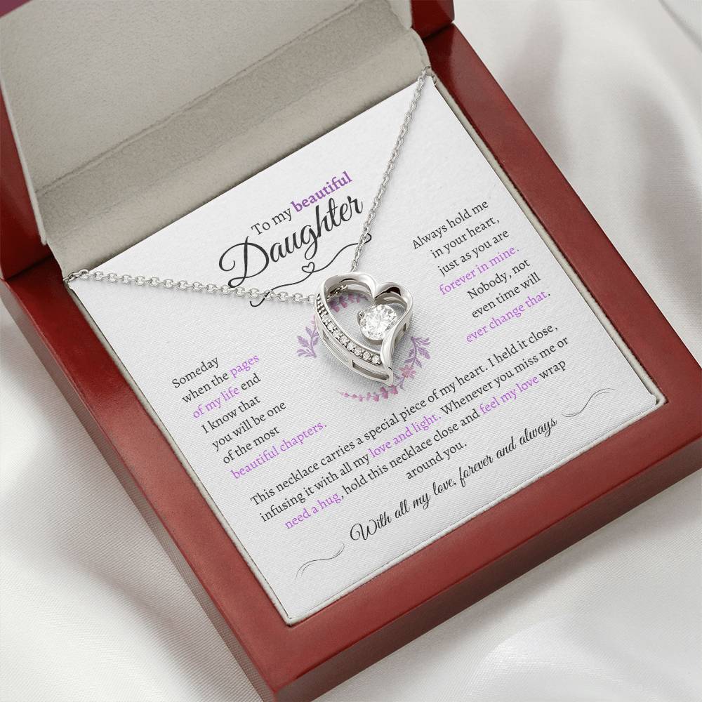 Beautiful Daughter Gift - Most Beautiful Chapter - Love Knot Necklace