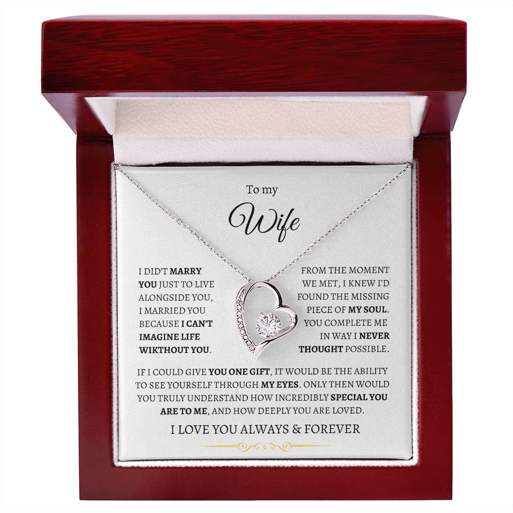 To My Wife - You Complete Me Forever Necklace