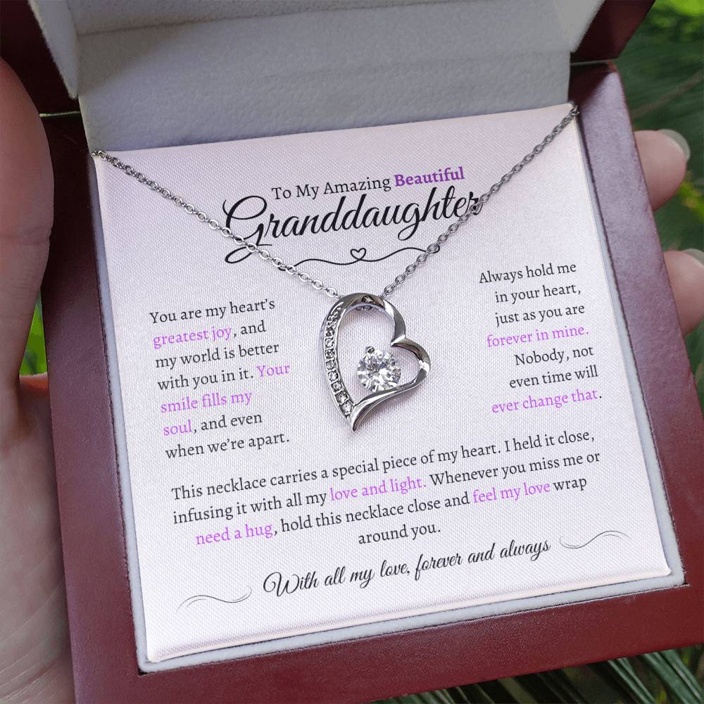 Beautiful Granddaughter Gift - Most Beautiful Chapter - Love Knot Necklace