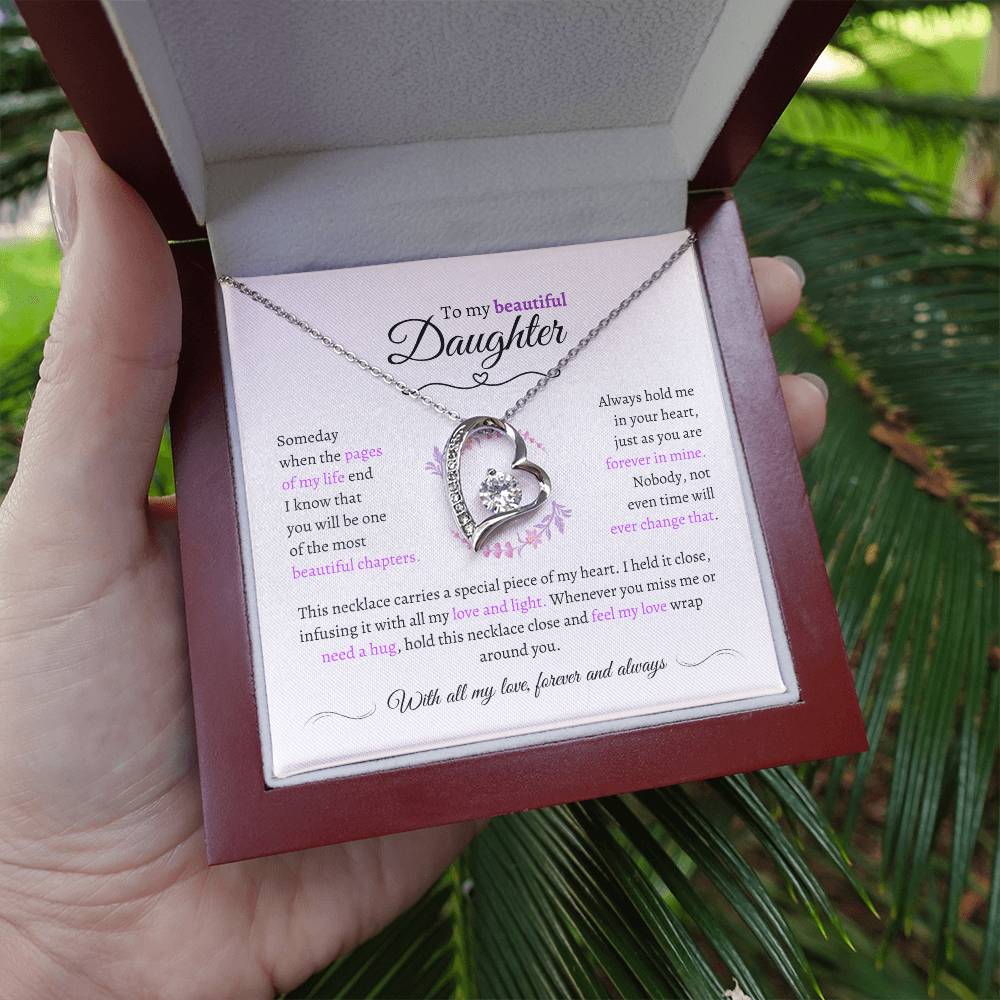 Beautiful Daughter Gift - Most Beautiful Chapter - Love Knot Necklace