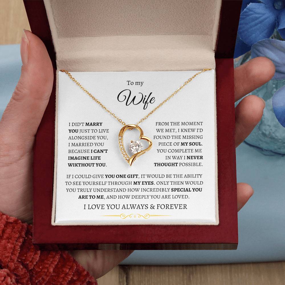 To My Wife - You Complete Me Forever Necklace