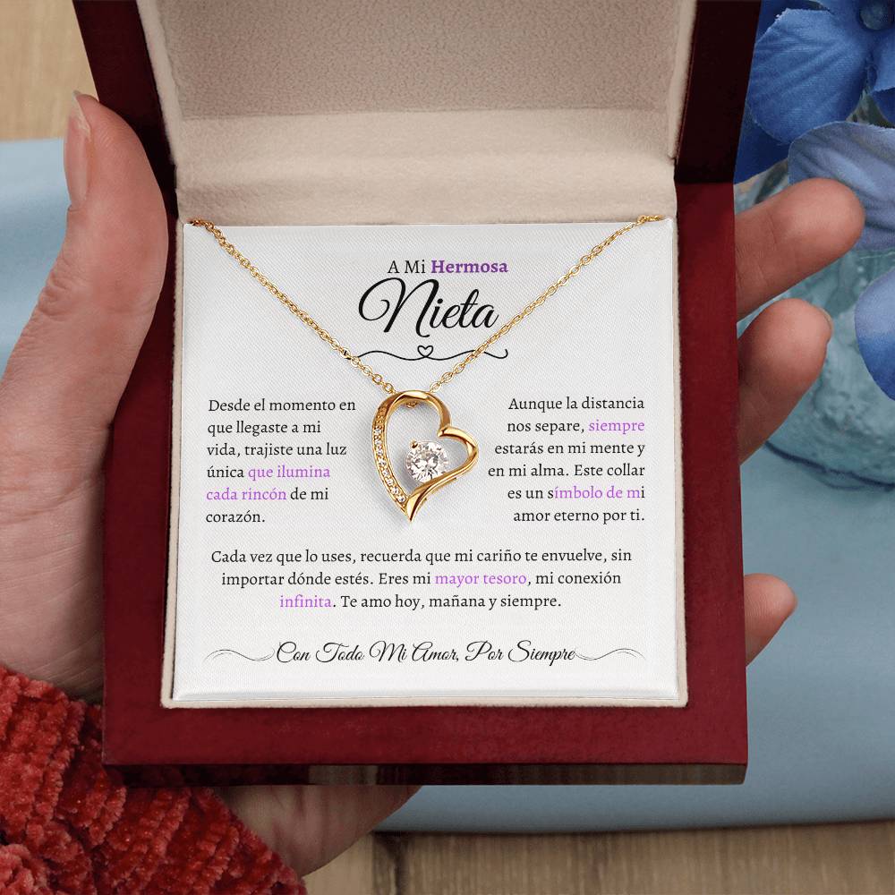 Regalo para Nieta - El Capítulo Más Hermoso - Collar Nudo de Amor